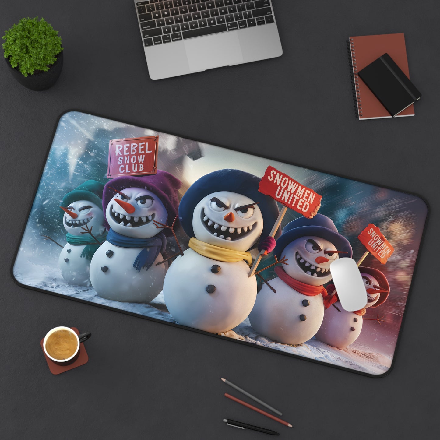 Snowman Rebellion - Desk Mat
