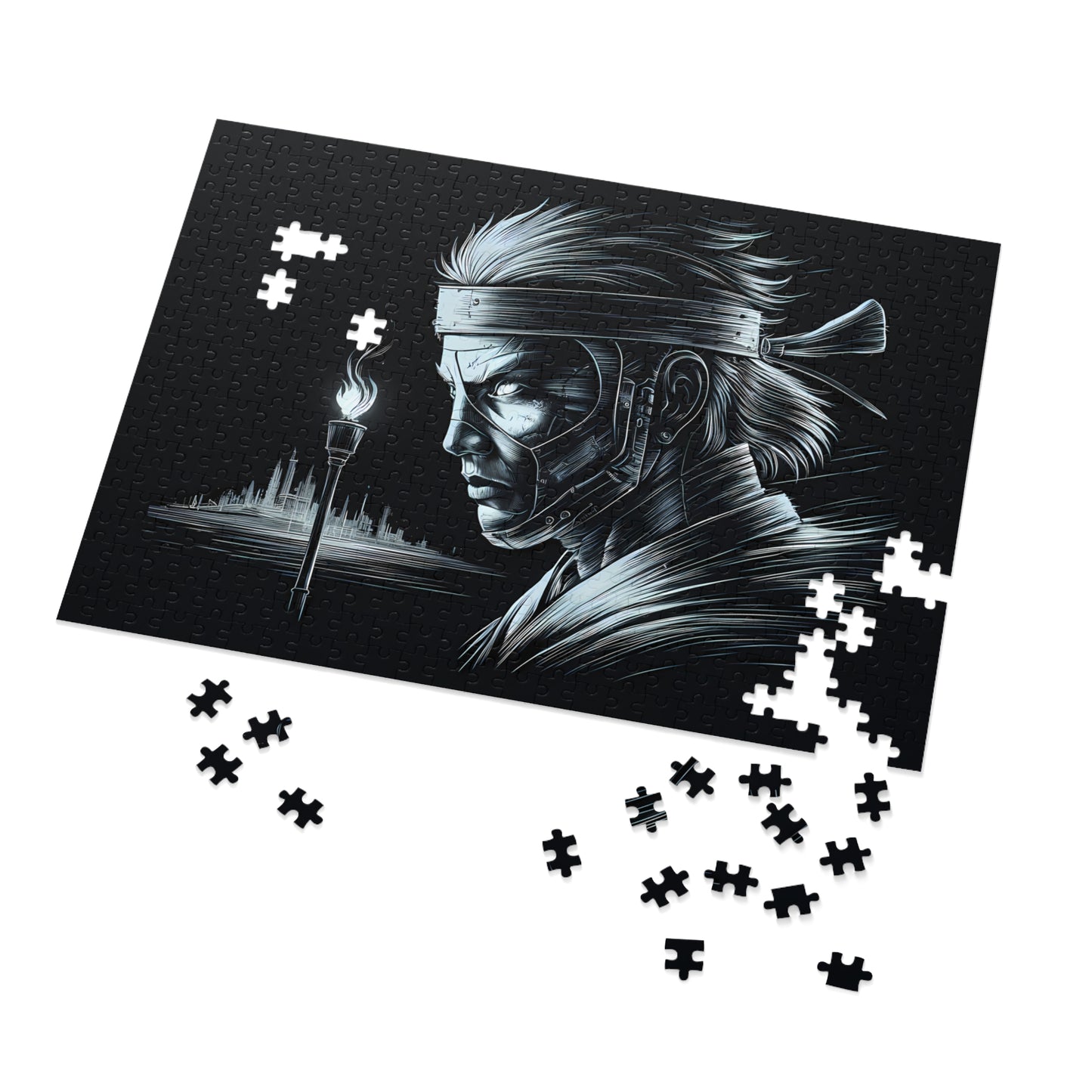 Cyber Sentinel: Guardian of the Future - Jigsaw Puzzle (30, 110, 252, 500,1000-Piece)