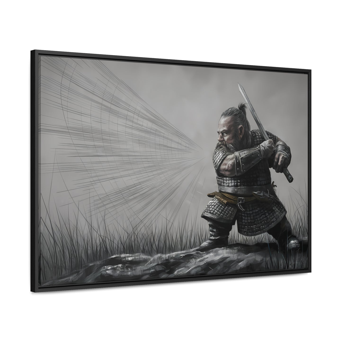Defender of the Grey Plains - Gallery Canvas Wraps, Horizontal Frame