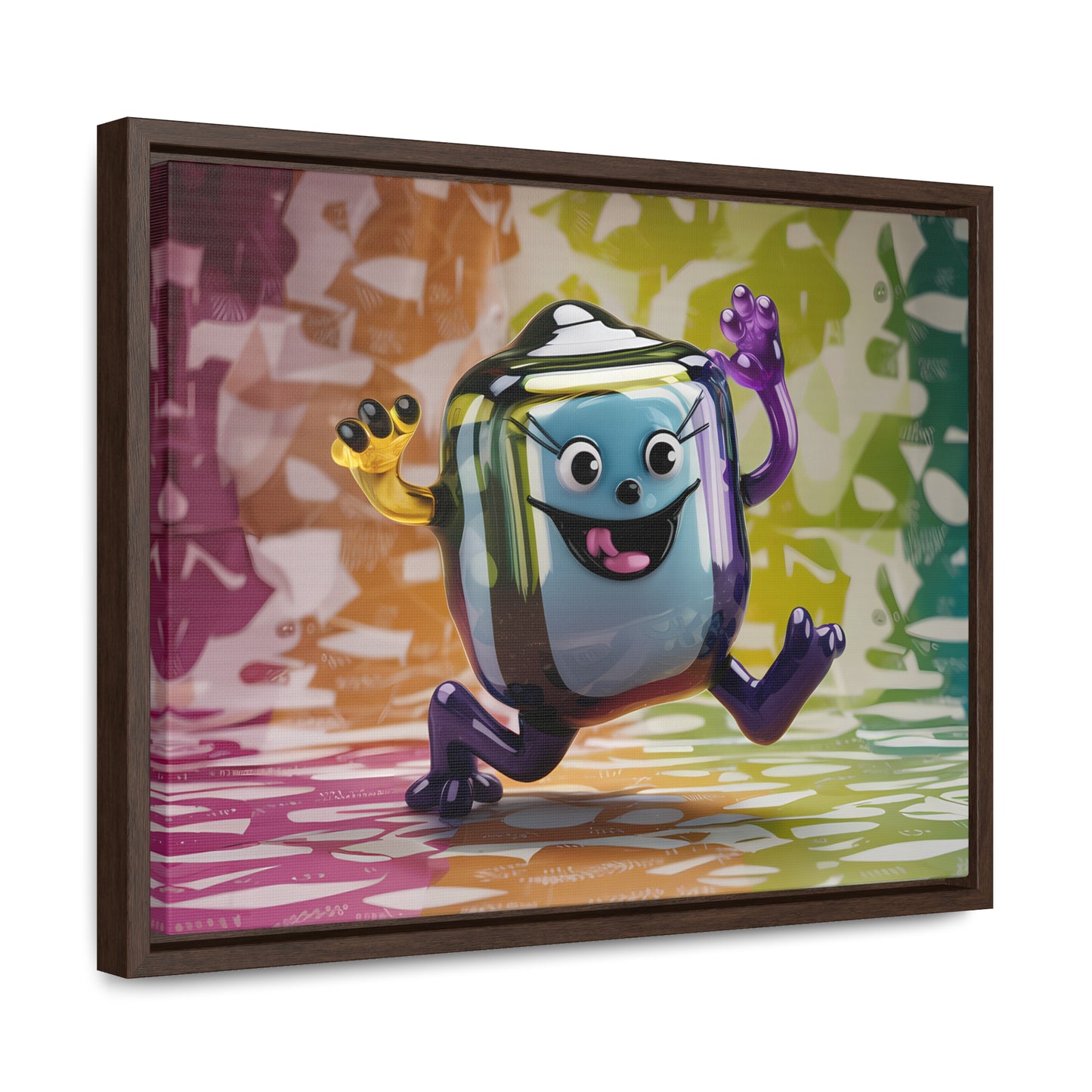 Bubbly Joy in Glass Form - Gallery Canvas Wraps, Horizontal Frame