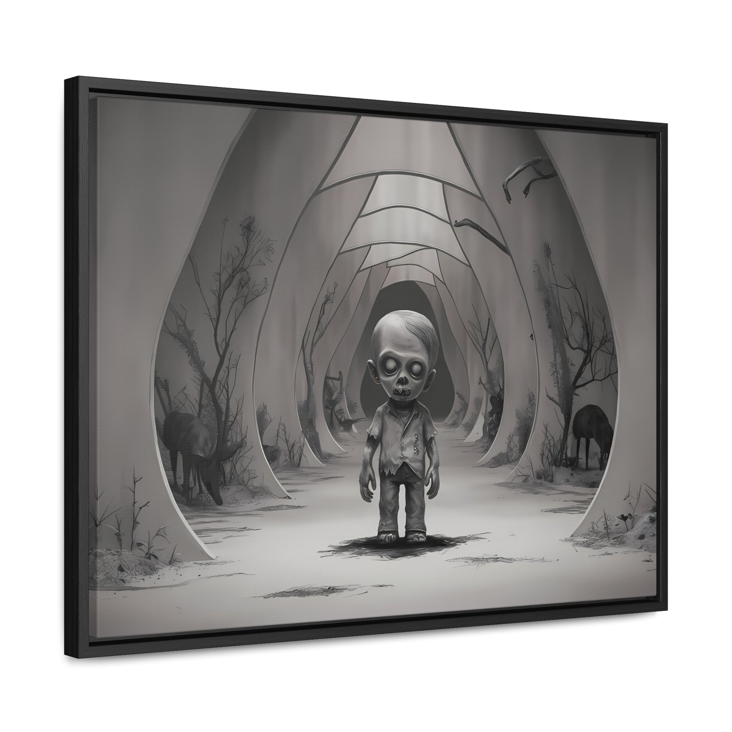 "Echoes of the Forgotten" - Gallery Canvas Wraps, Horizontal Frame