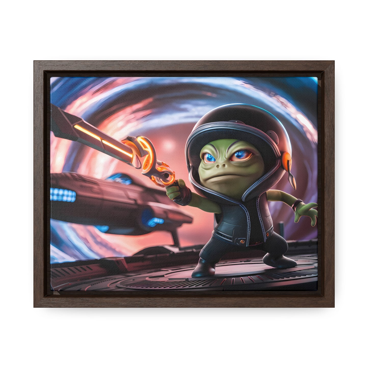Galactic Guardian: Defender of the Stars - Gallery Canvas Wraps, Horizontal Frame