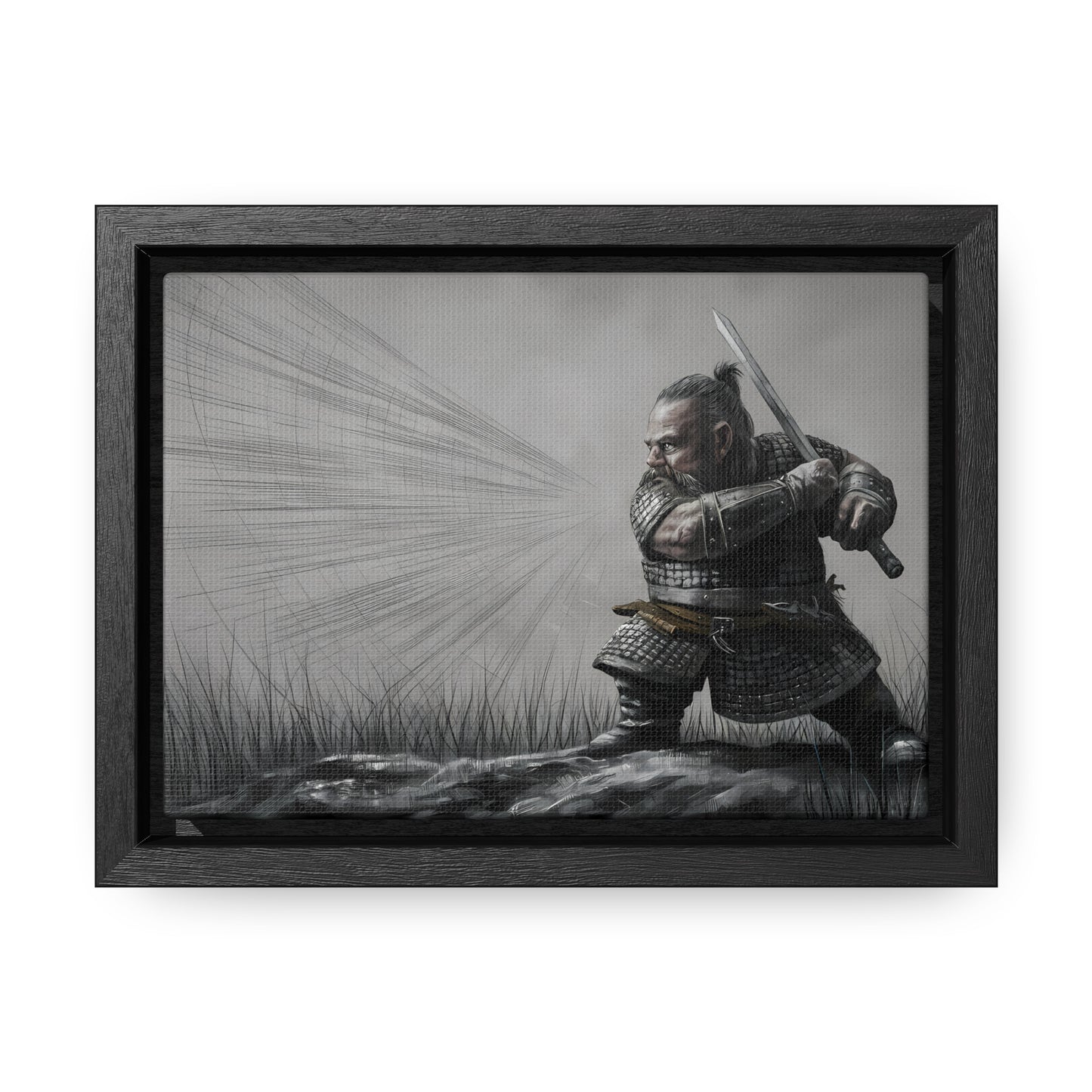 Defender of the Grey Plains - Gallery Canvas Wraps, Horizontal Frame