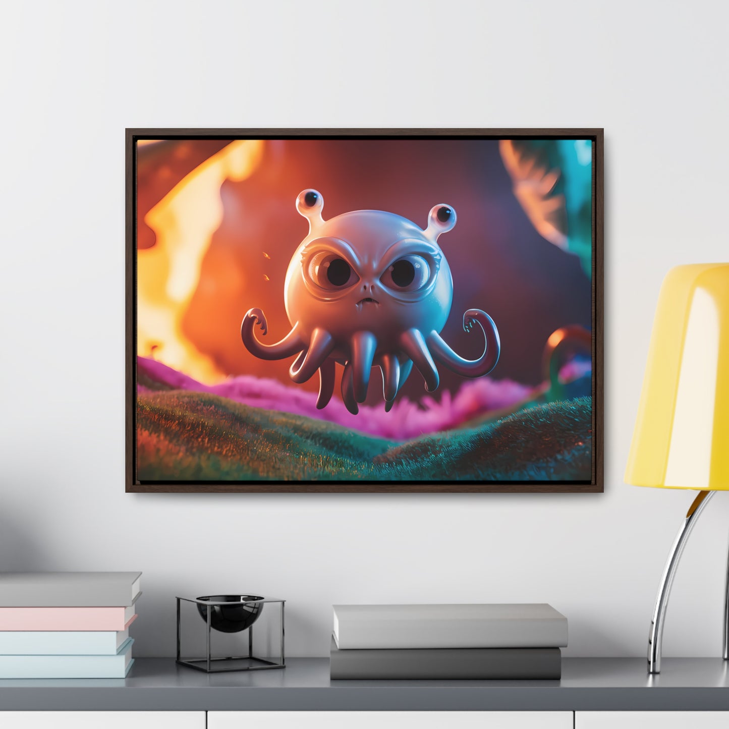 Wrath of the Alien Cephalopod - Gallery Canvas Wraps, Horizontal Frame