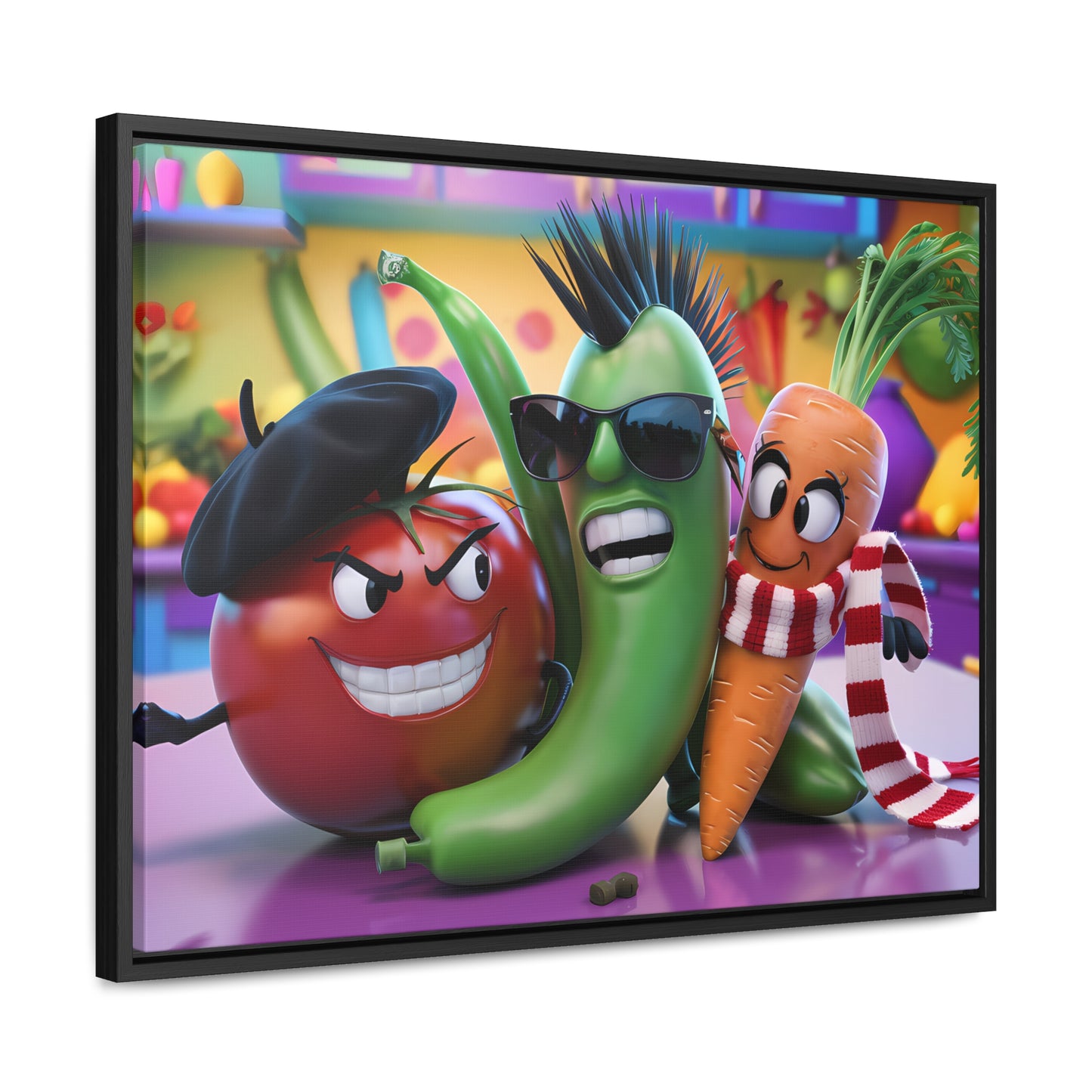 Veggie Rebels - Gallery Canvas Wraps, Horizontal Frame
