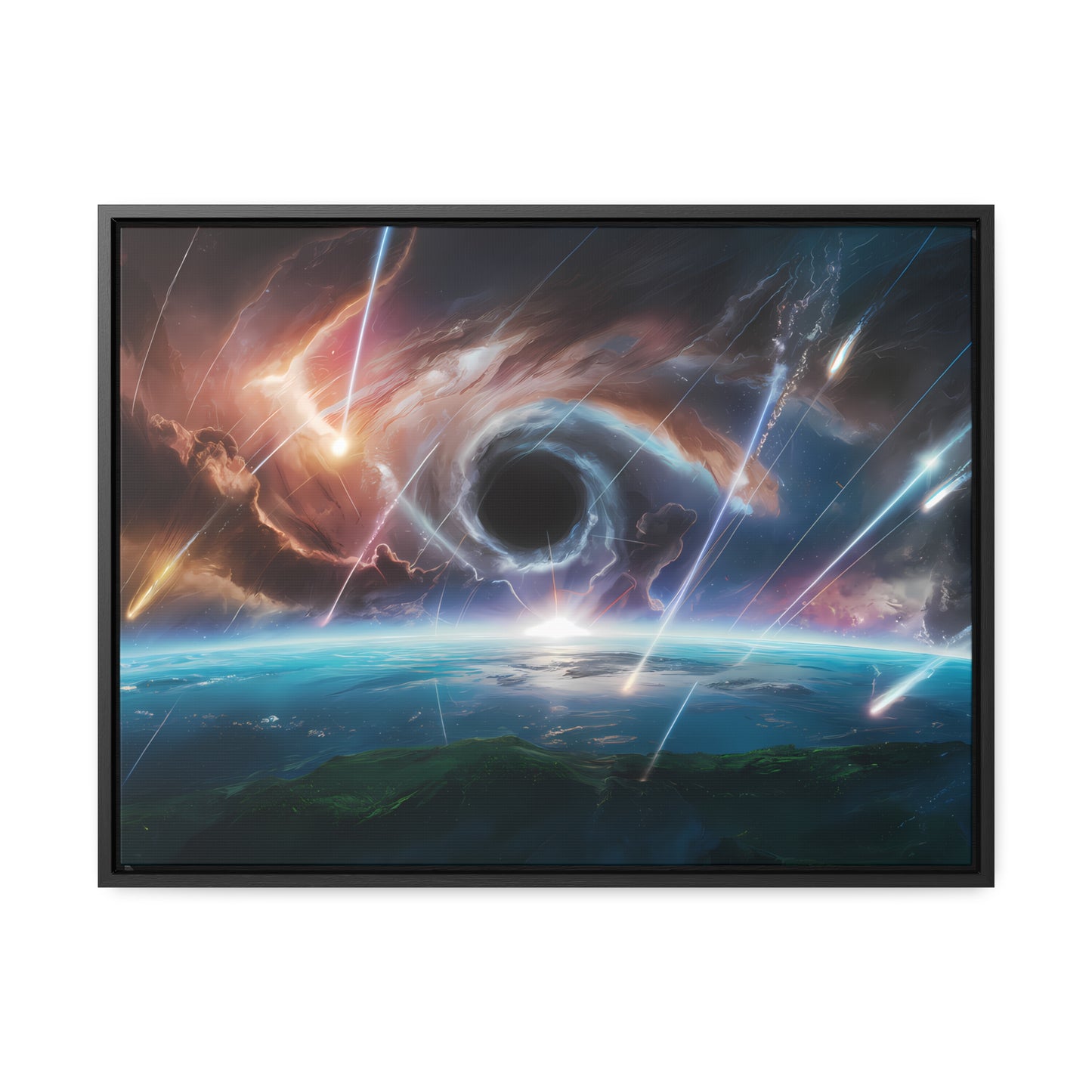 "The Eye of the Cosmic Storm" - Gallery Canvas Wraps, Horizontal Frame