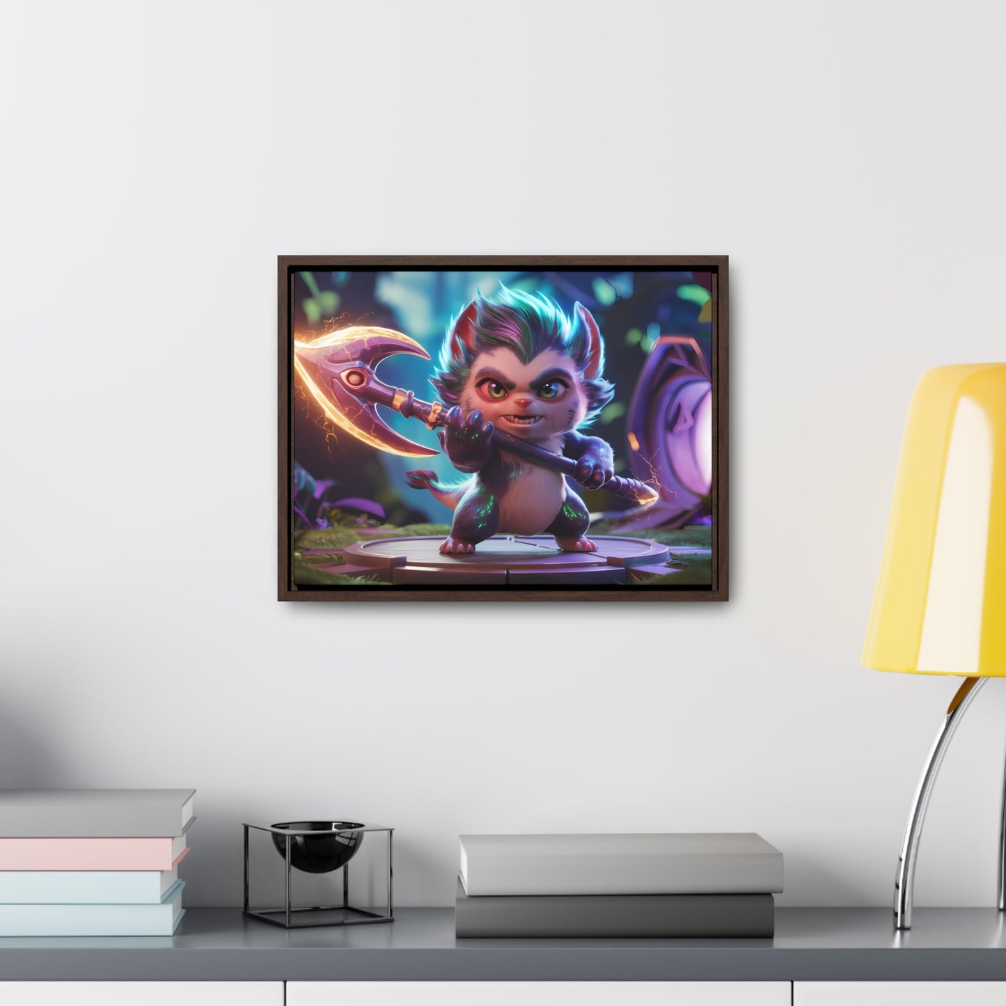 "Fierce Guardian of the Enchanted Forest" - Gallery Canvas Wraps, Horizontal Frame