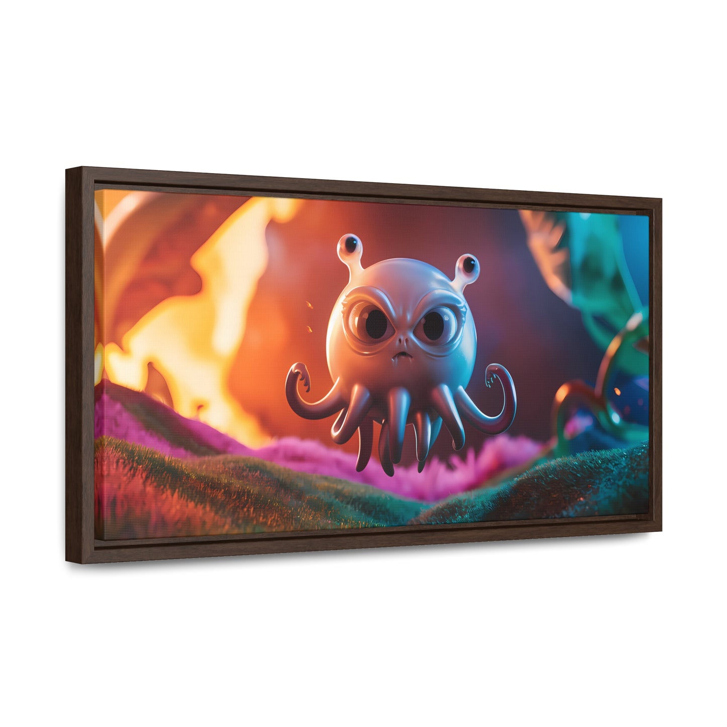 Wrath of the Alien Cephalopod - Gallery Canvas Wraps, Horizontal Frame
