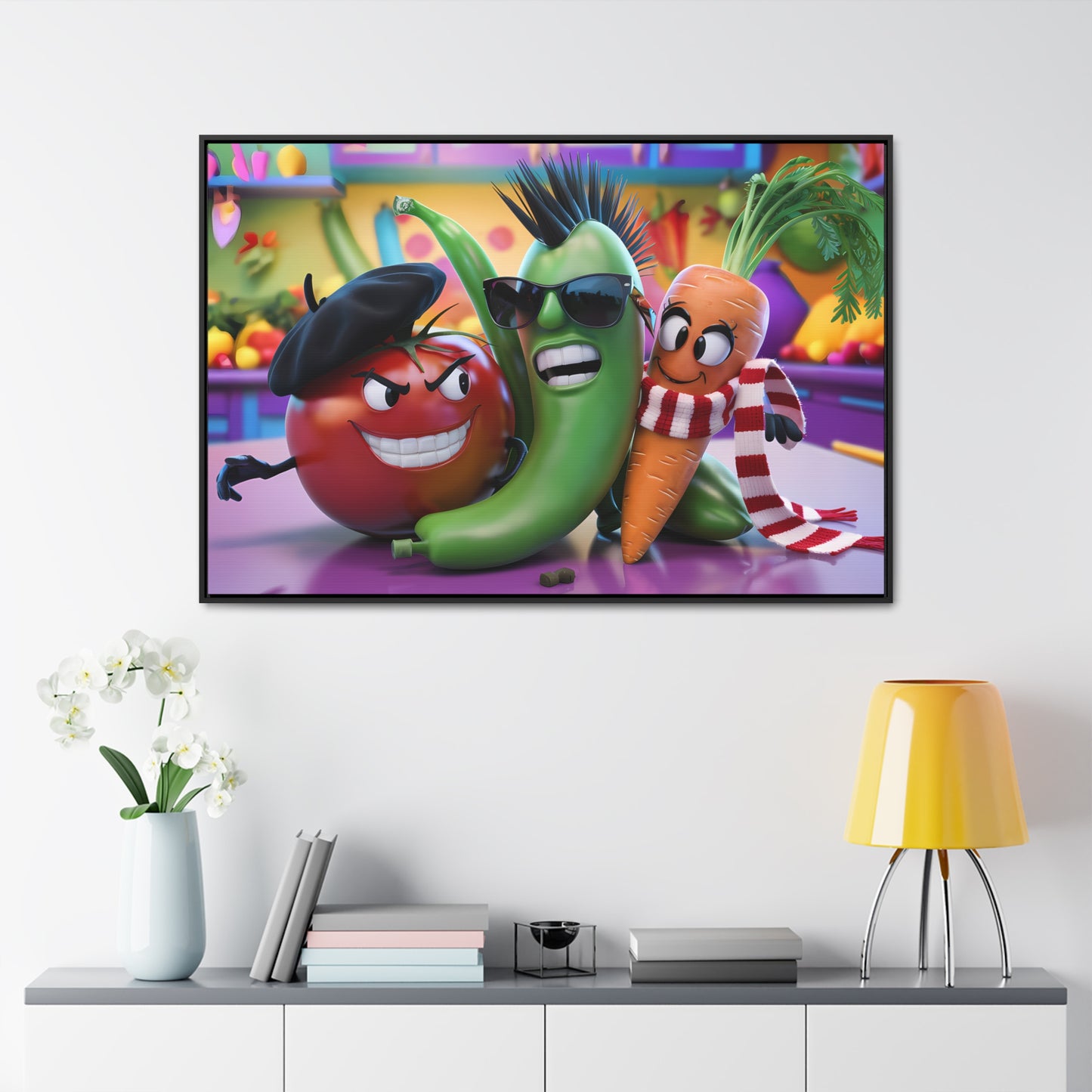 Veggie Rebels - Gallery Canvas Wraps, Horizontal Frame