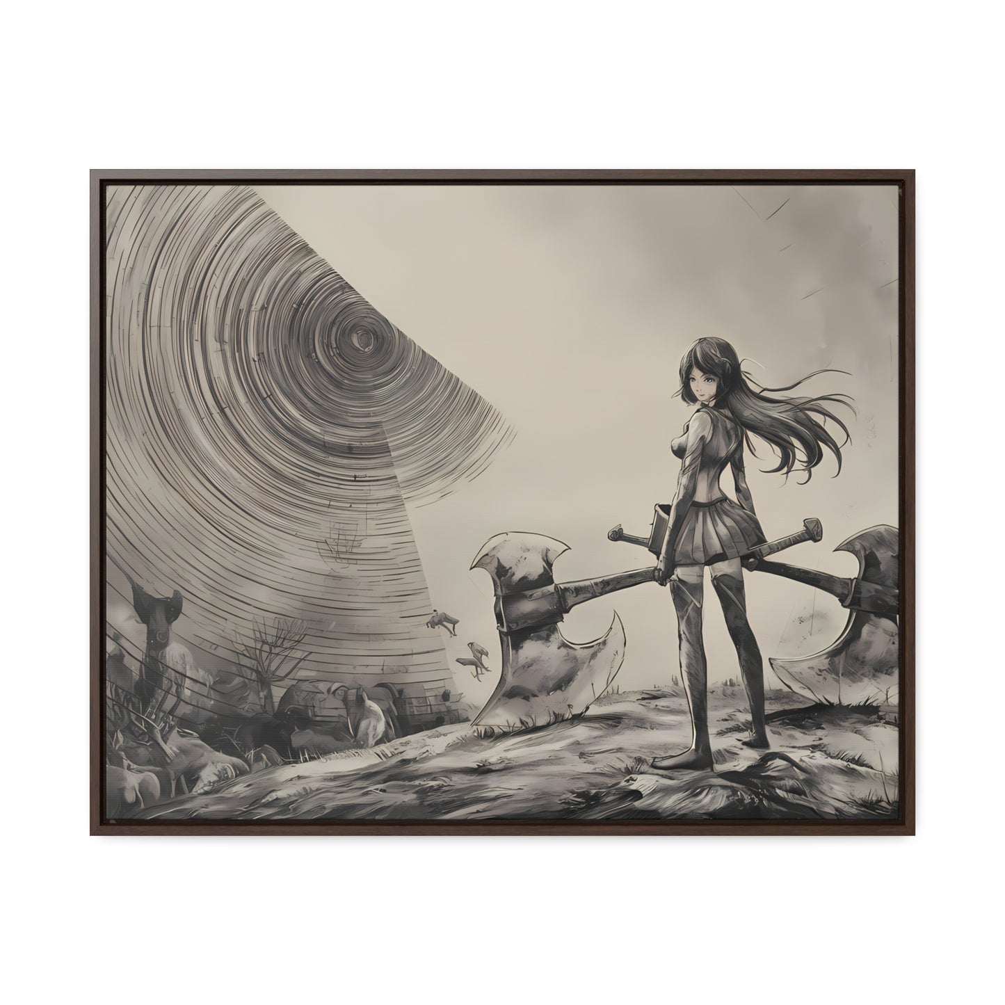 Echoes of the Abyss - Gallery Canvas Wraps, Horizontal Frame