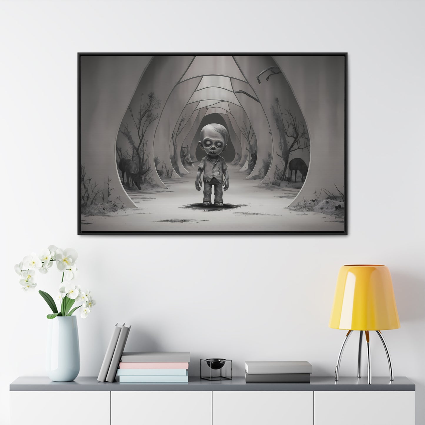 "Echoes of the Forgotten" - Gallery Canvas Wraps, Horizontal Frame