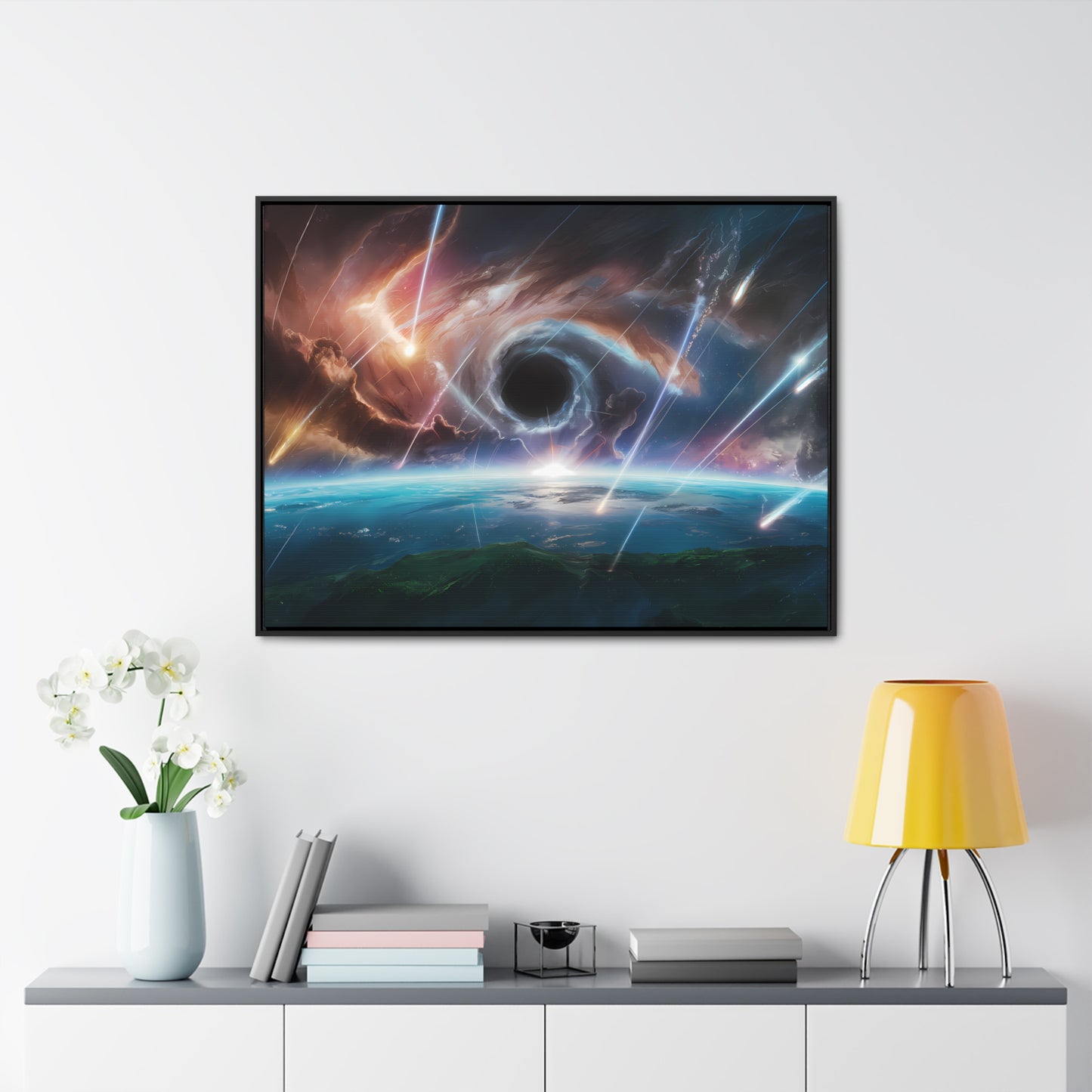 "The Eye of the Cosmic Storm" - Gallery Canvas Wraps, Horizontal Frame