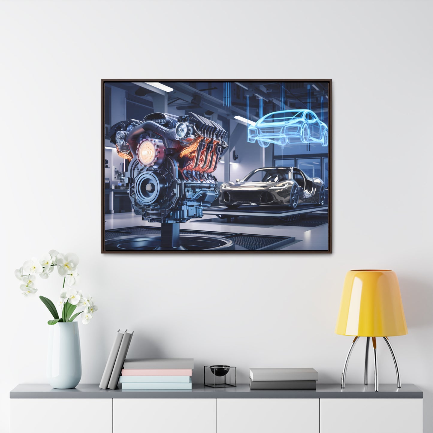 "Cutting-Edge Automotive Engineering" - Gallery Canvas Wraps, Horizontal Frame
