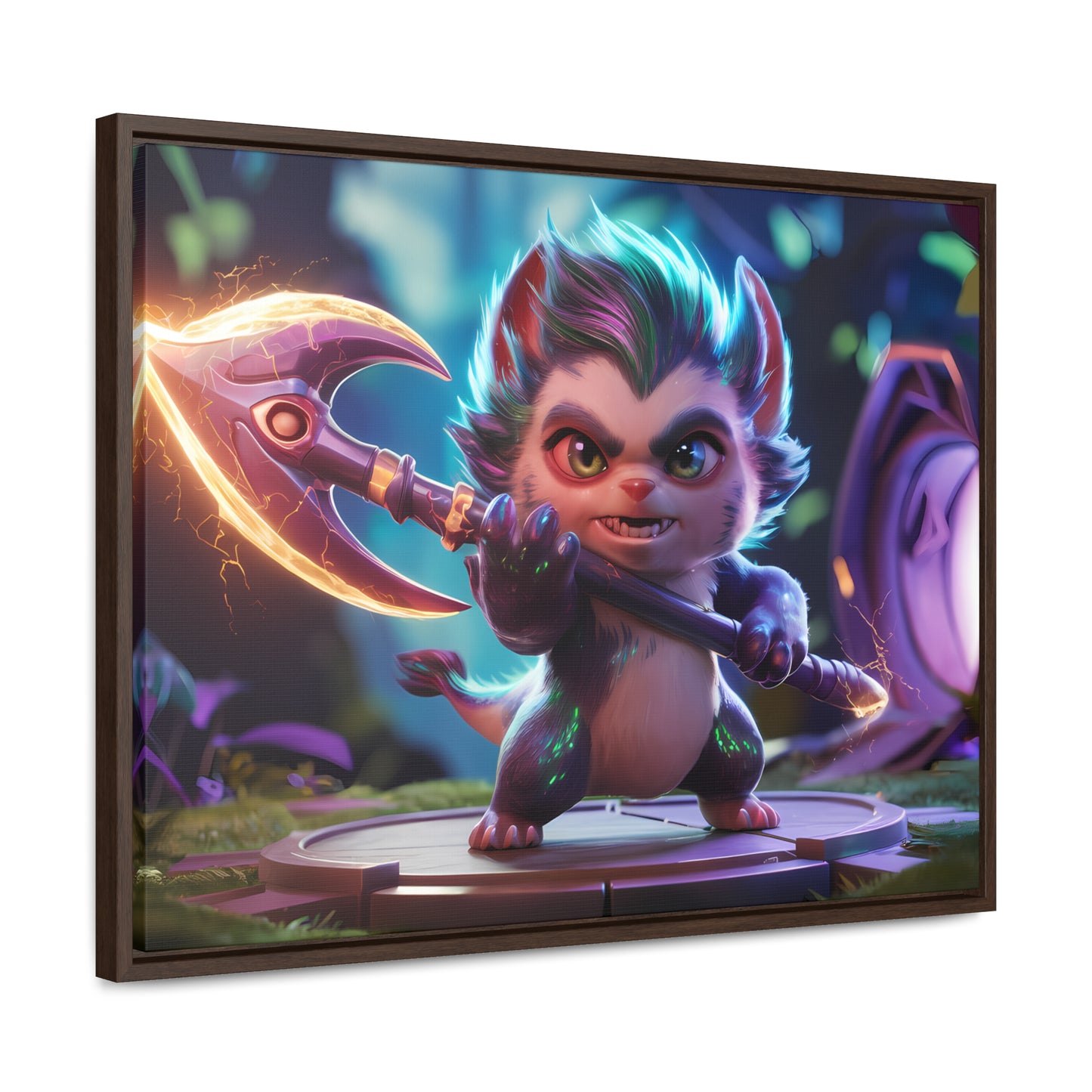 "Fierce Guardian of the Enchanted Forest" - Gallery Canvas Wraps, Horizontal Frame