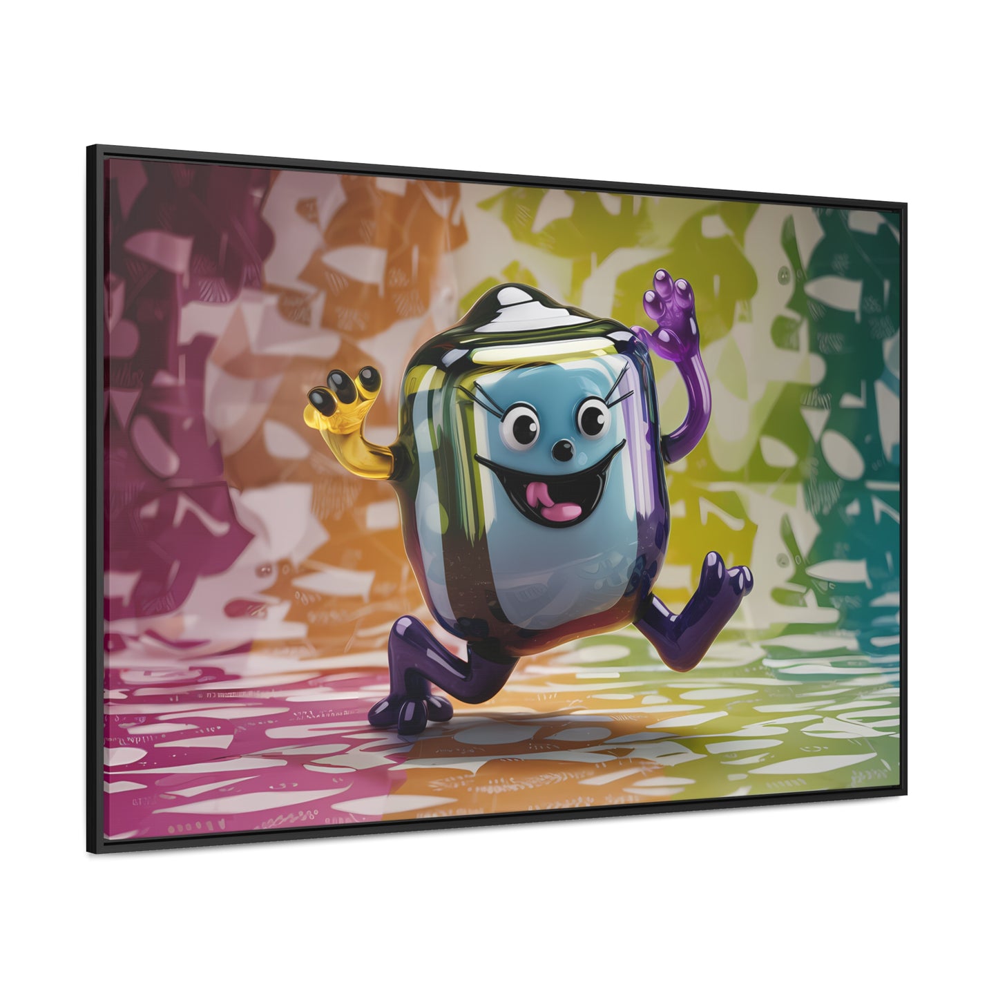Bubbly Joy in Glass Form - Gallery Canvas Wraps, Horizontal Frame