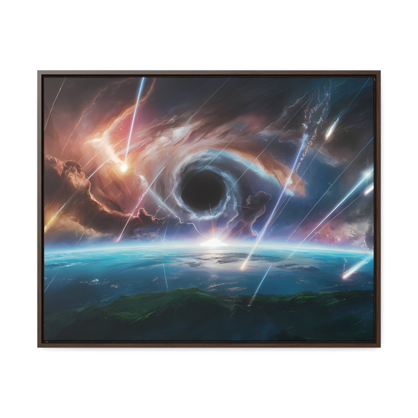 "The Eye of the Cosmic Storm" - Gallery Canvas Wraps, Horizontal Frame