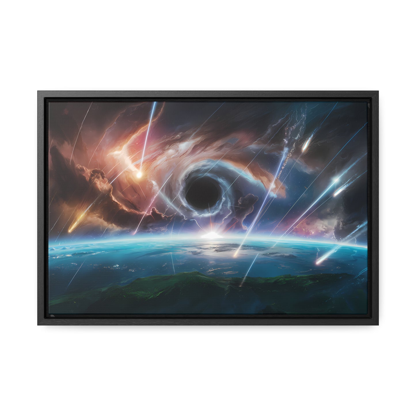 "The Eye of the Cosmic Storm" - Gallery Canvas Wraps, Horizontal Frame