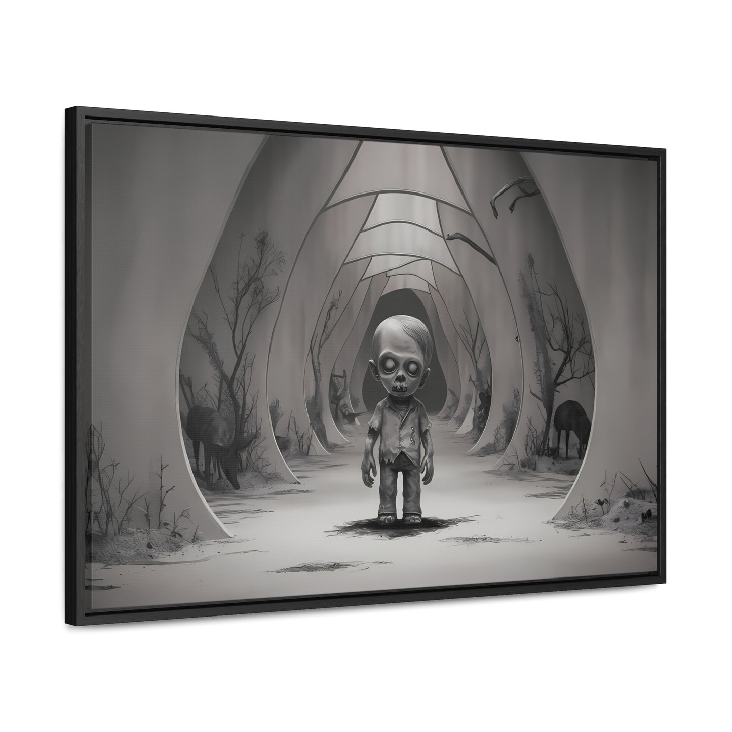 "Echoes of the Forgotten" - Gallery Canvas Wraps, Horizontal Frame