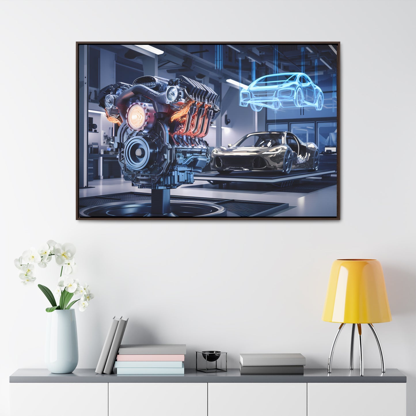 "Cutting-Edge Automotive Engineering" - Gallery Canvas Wraps, Horizontal Frame