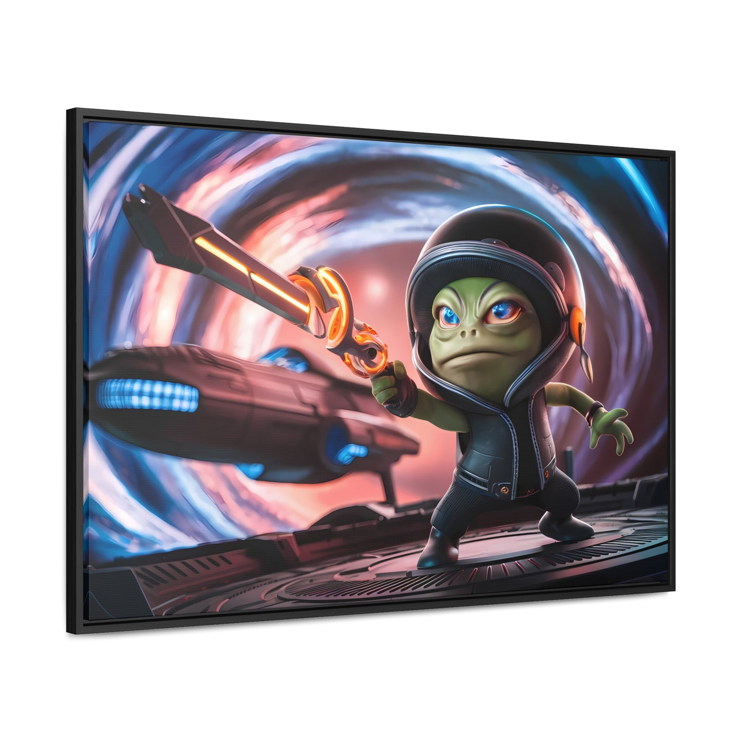 Galactic Guardian: Defender of the Stars - Gallery Canvas Wraps, Horizontal Frame