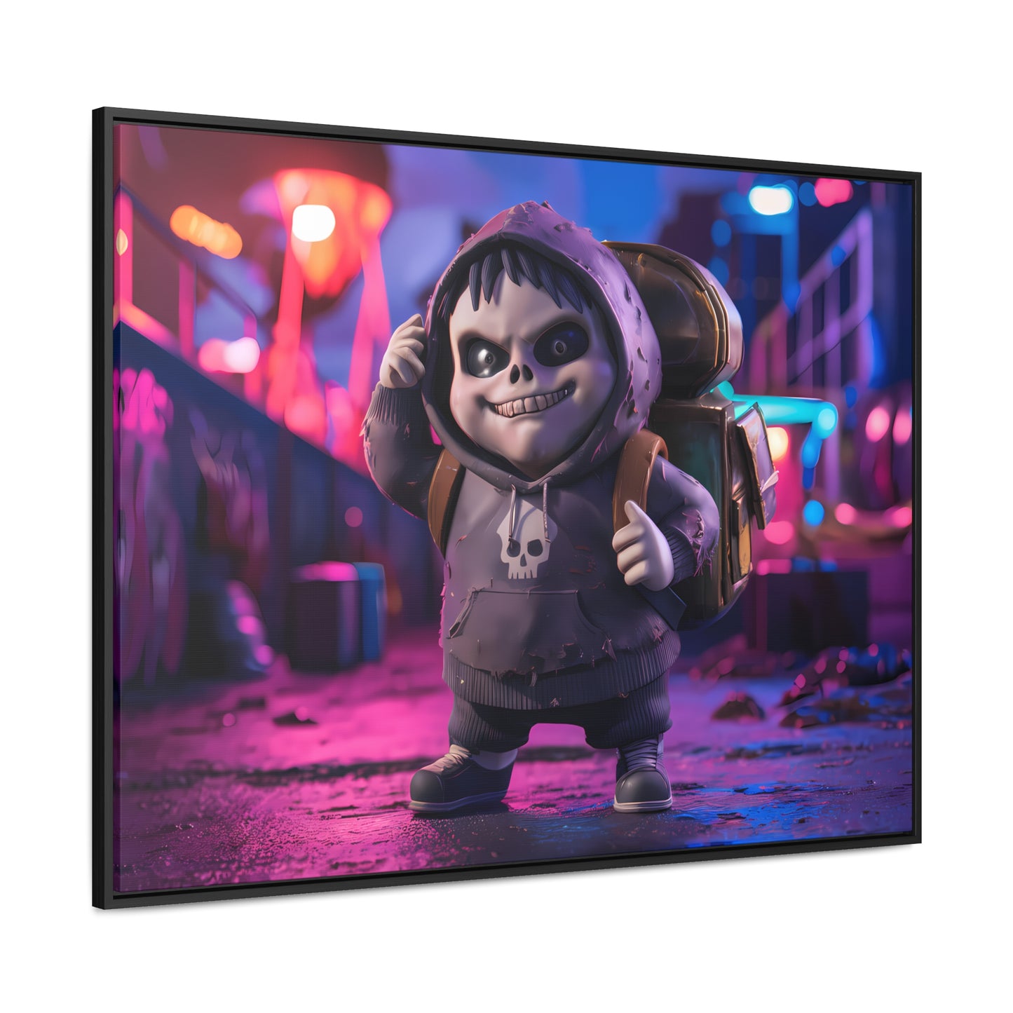 Midnight Mischief - Gallery Canvas Wraps, Horizontal Frame