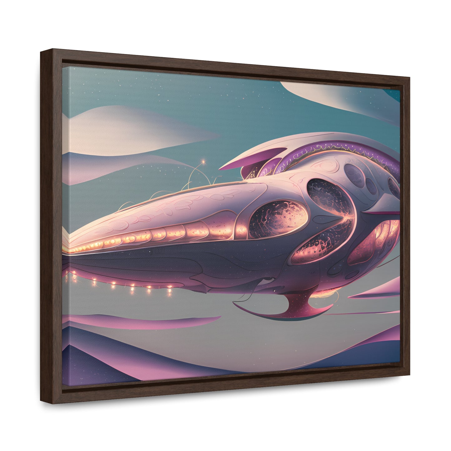 Voyage of the Celestial Whale - Gallery Canvas Wraps, Horizontal Frame
