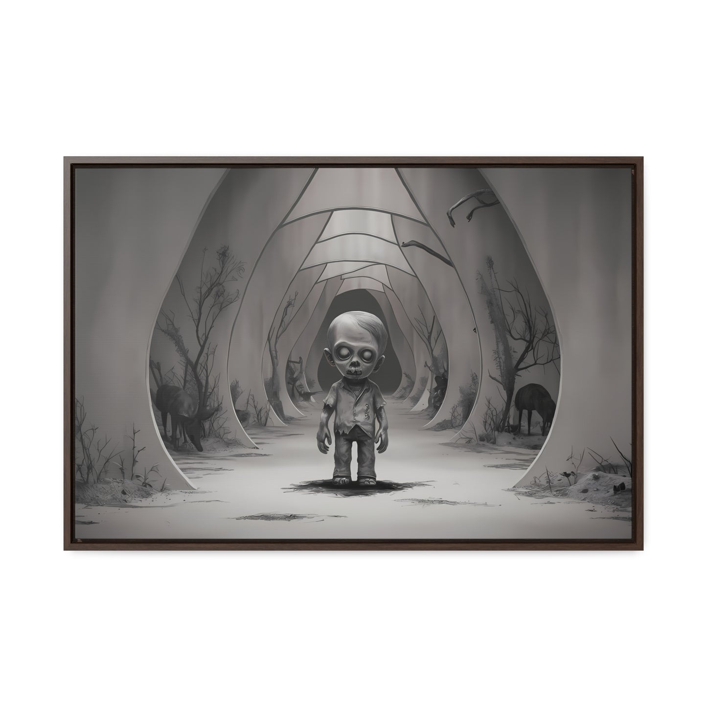 "Echoes of the Forgotten" - Gallery Canvas Wraps, Horizontal Frame