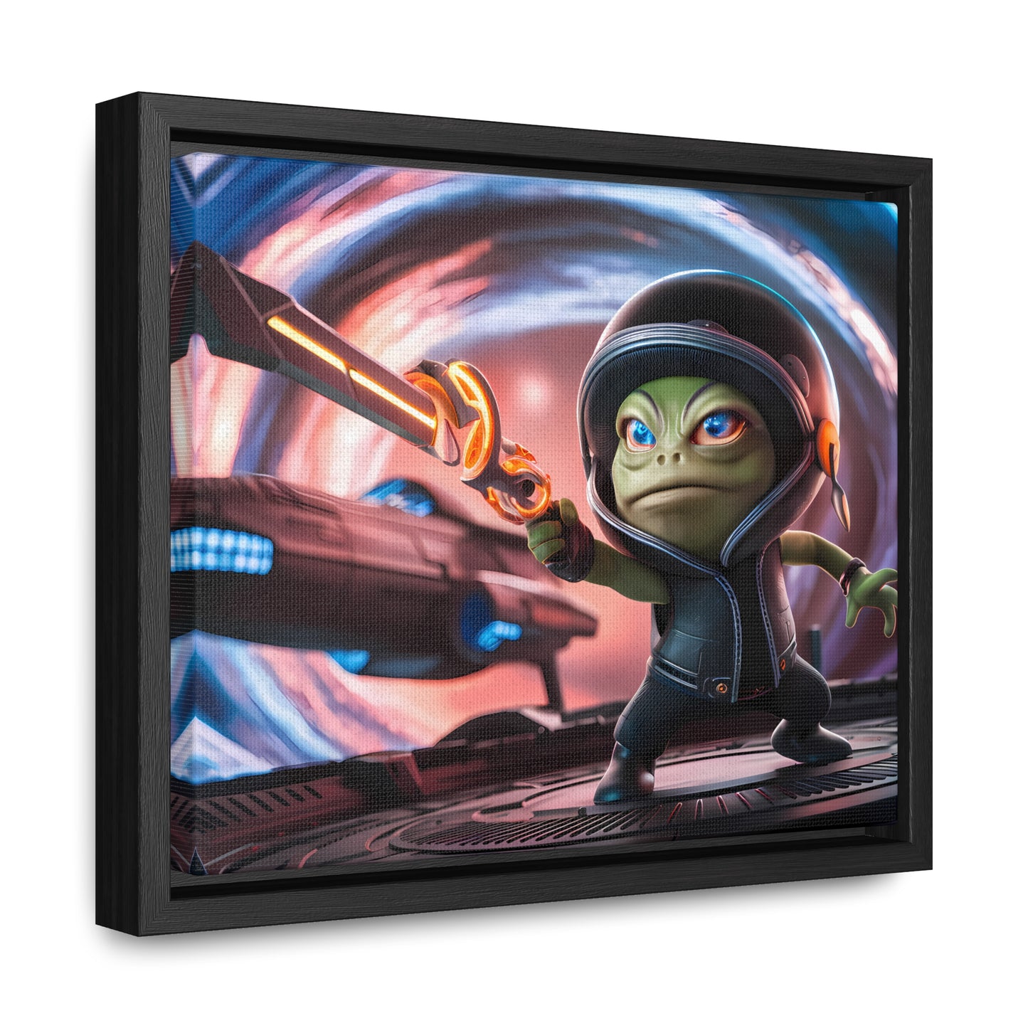 Galactic Guardian: Defender of the Stars - Gallery Canvas Wraps, Horizontal Frame