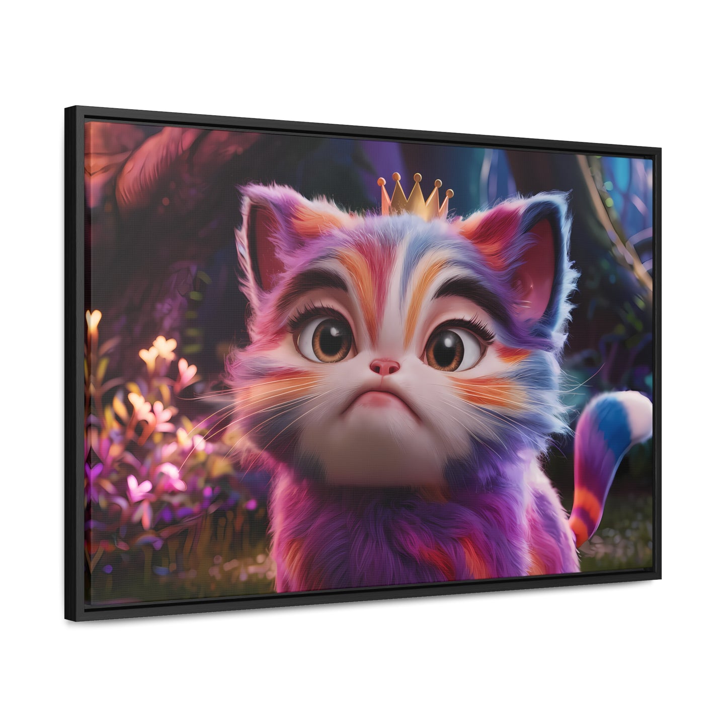Regal Whiskers in the Enchanted Forest - Gallery Canvas Wraps, Horizontal Frame