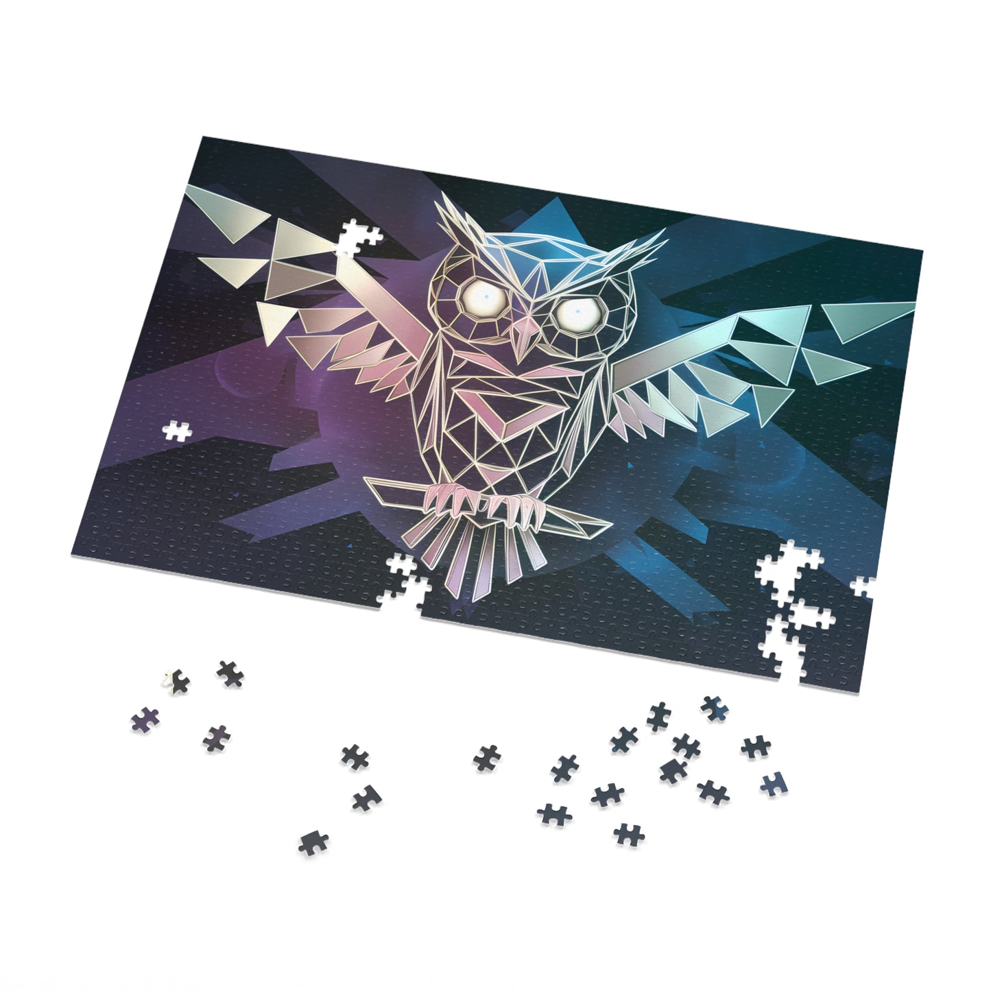 Geometric Owl of the Night - Jigsaw Puzzle (30, 110, 252, 500,1000-Piece)