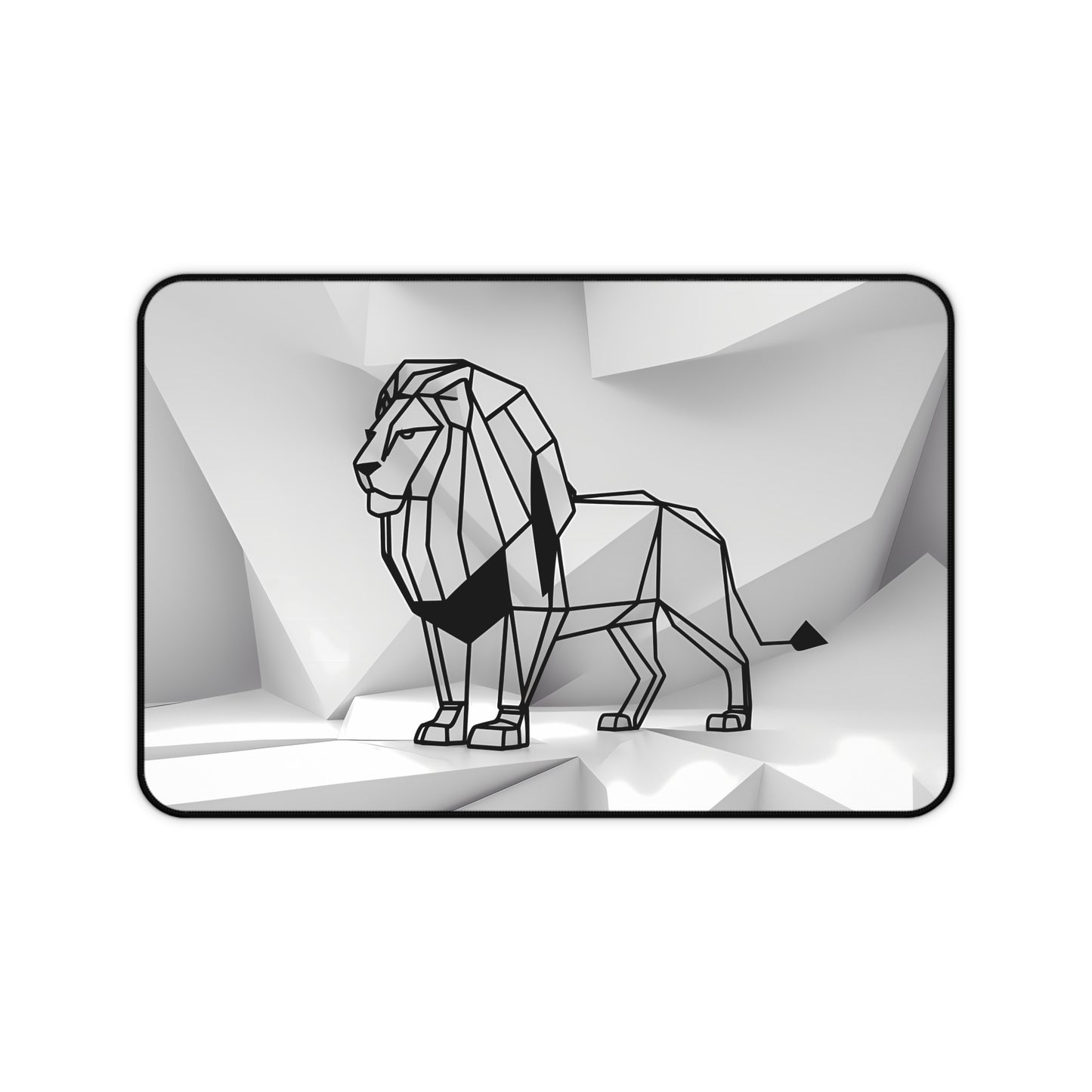 Majestic Geometric Lion - Desk Mat