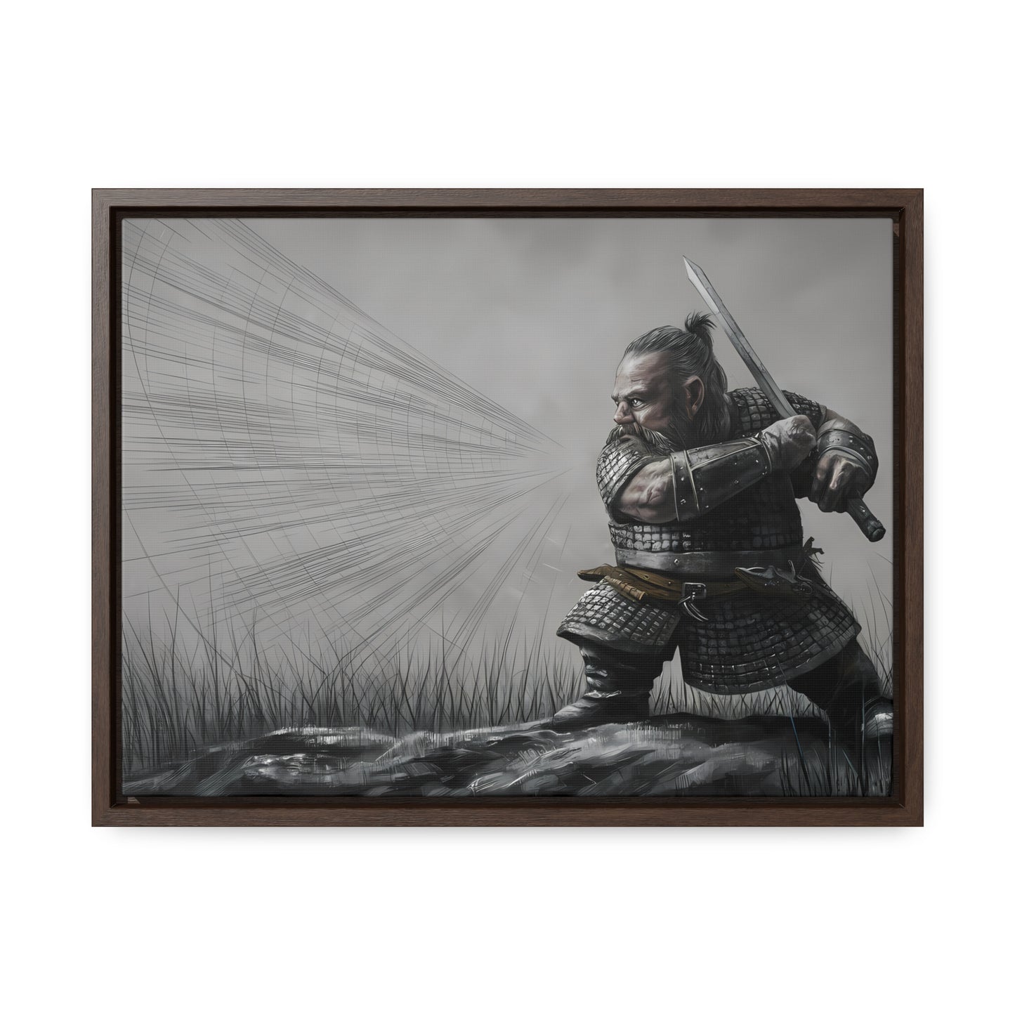 Defender of the Grey Plains - Gallery Canvas Wraps, Horizontal Frame