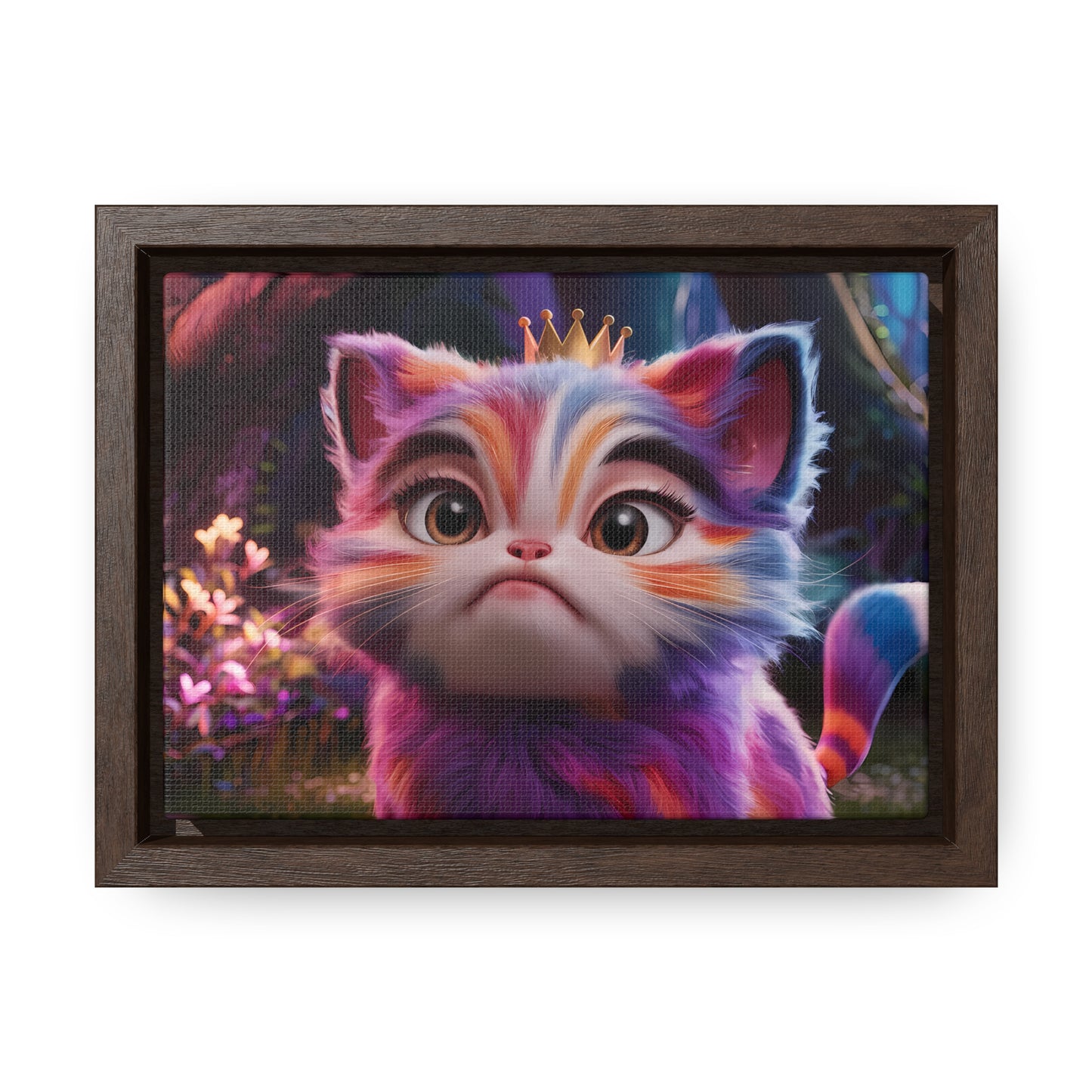 Regal Whiskers in the Enchanted Forest - Gallery Canvas Wraps, Horizontal Frame