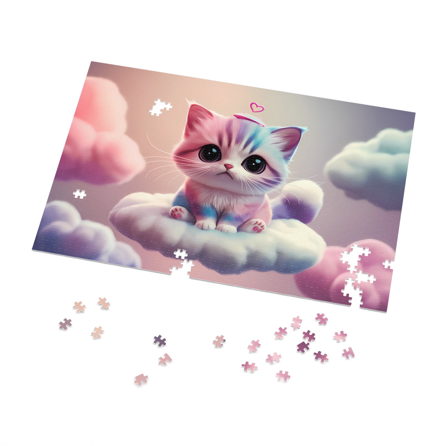 Cloud Kitty Dreams - Jigsaw Puzzle (30, 110, 252, 500,1000-Piece)