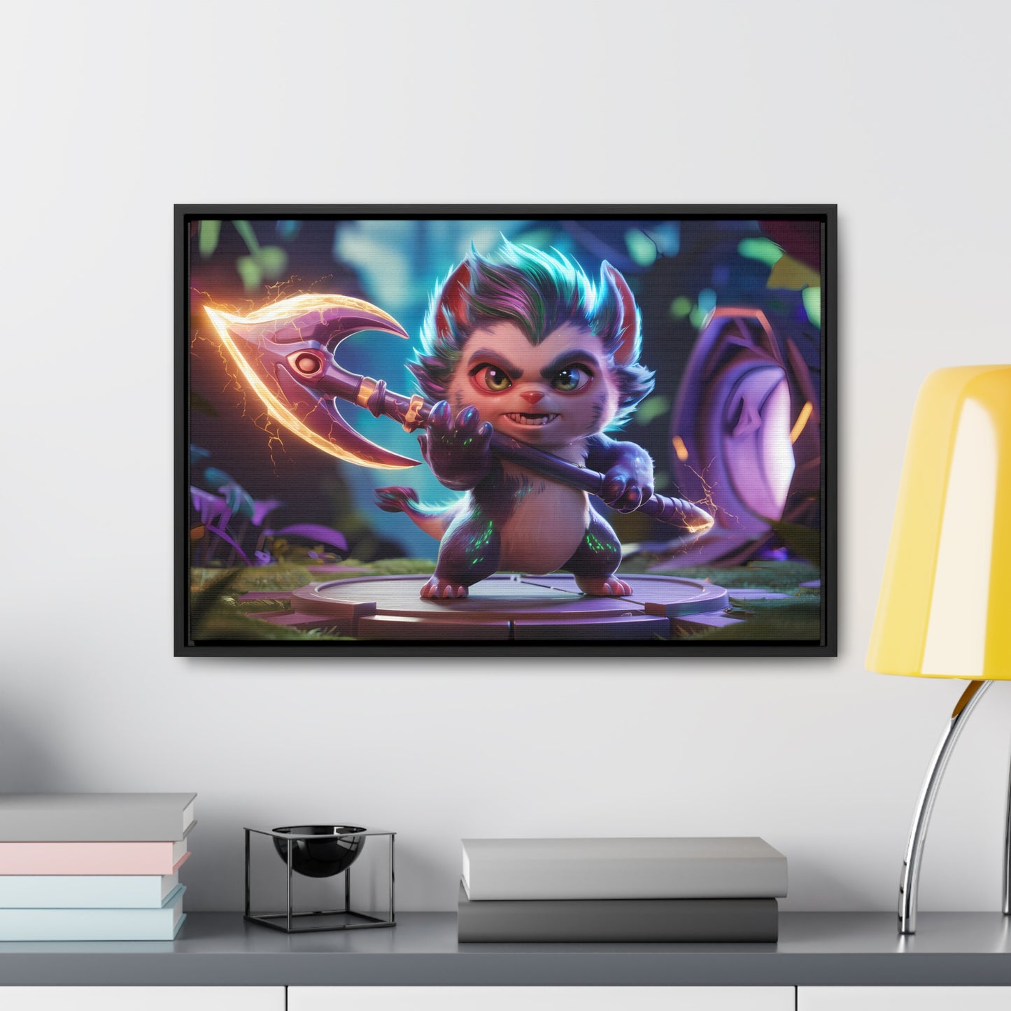 "Fierce Guardian of the Enchanted Forest" - Gallery Canvas Wraps, Horizontal Frame