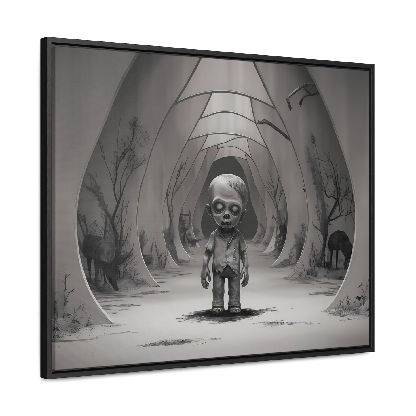 "Echoes of the Forgotten" - Gallery Canvas Wraps, Horizontal Frame