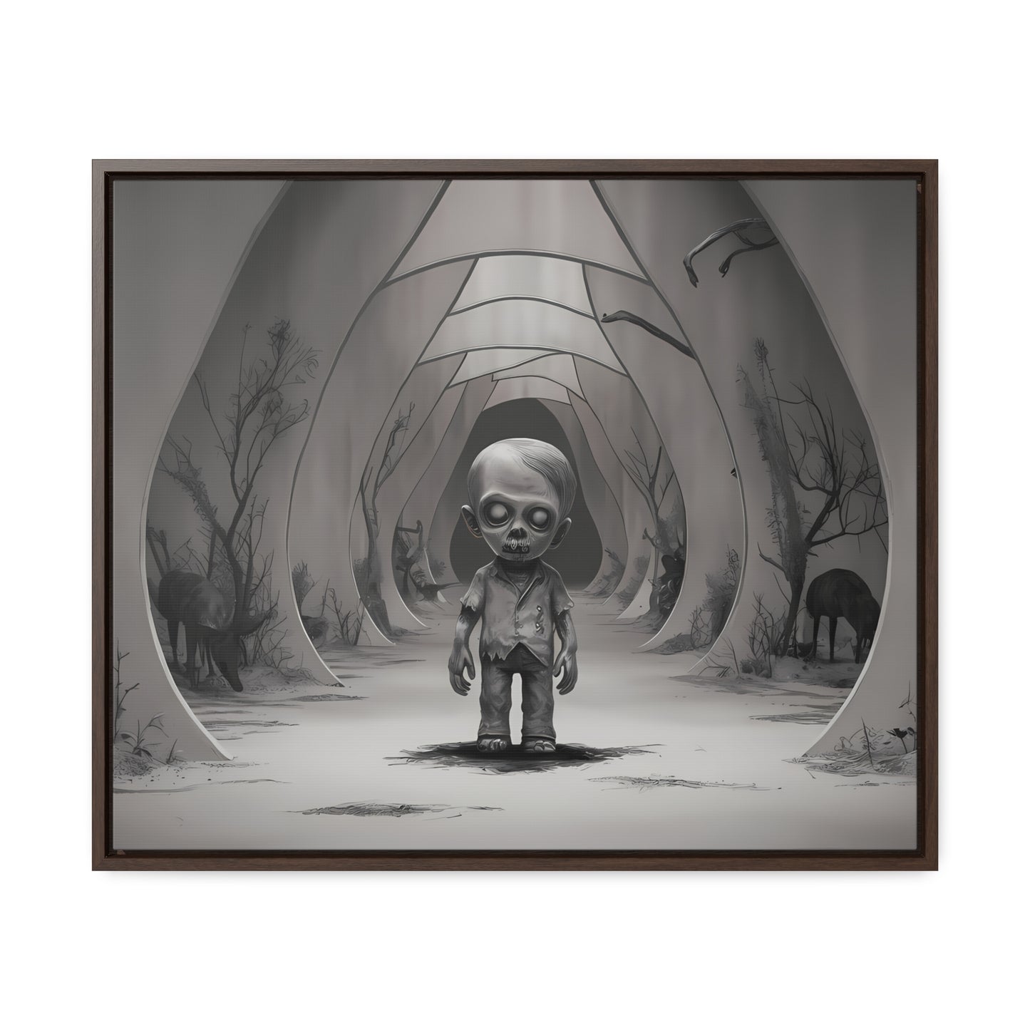 "Echoes of the Forgotten" - Gallery Canvas Wraps, Horizontal Frame