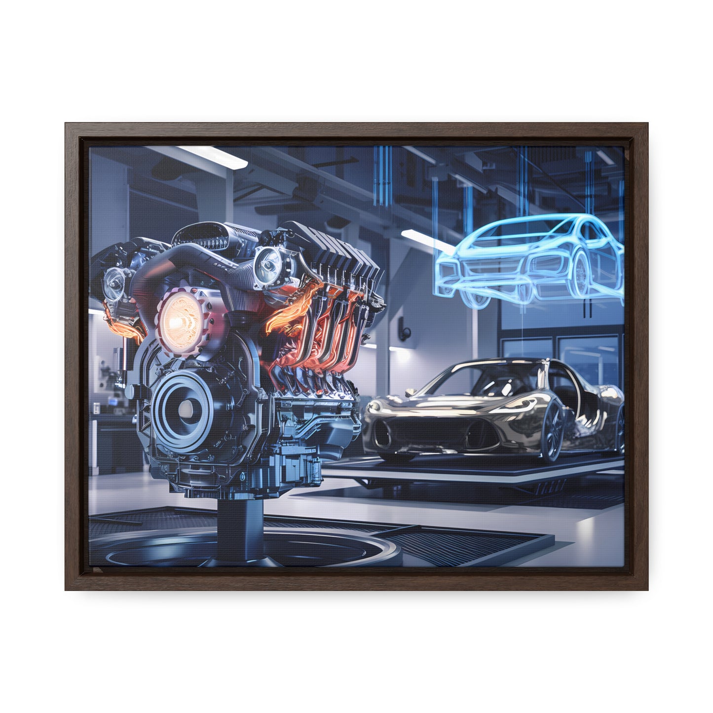 "Cutting-Edge Automotive Engineering" - Gallery Canvas Wraps, Horizontal Frame