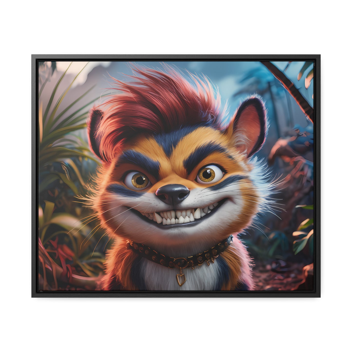 Rebel in the Jungle - Gallery Canvas Wraps, Horizontal Frame