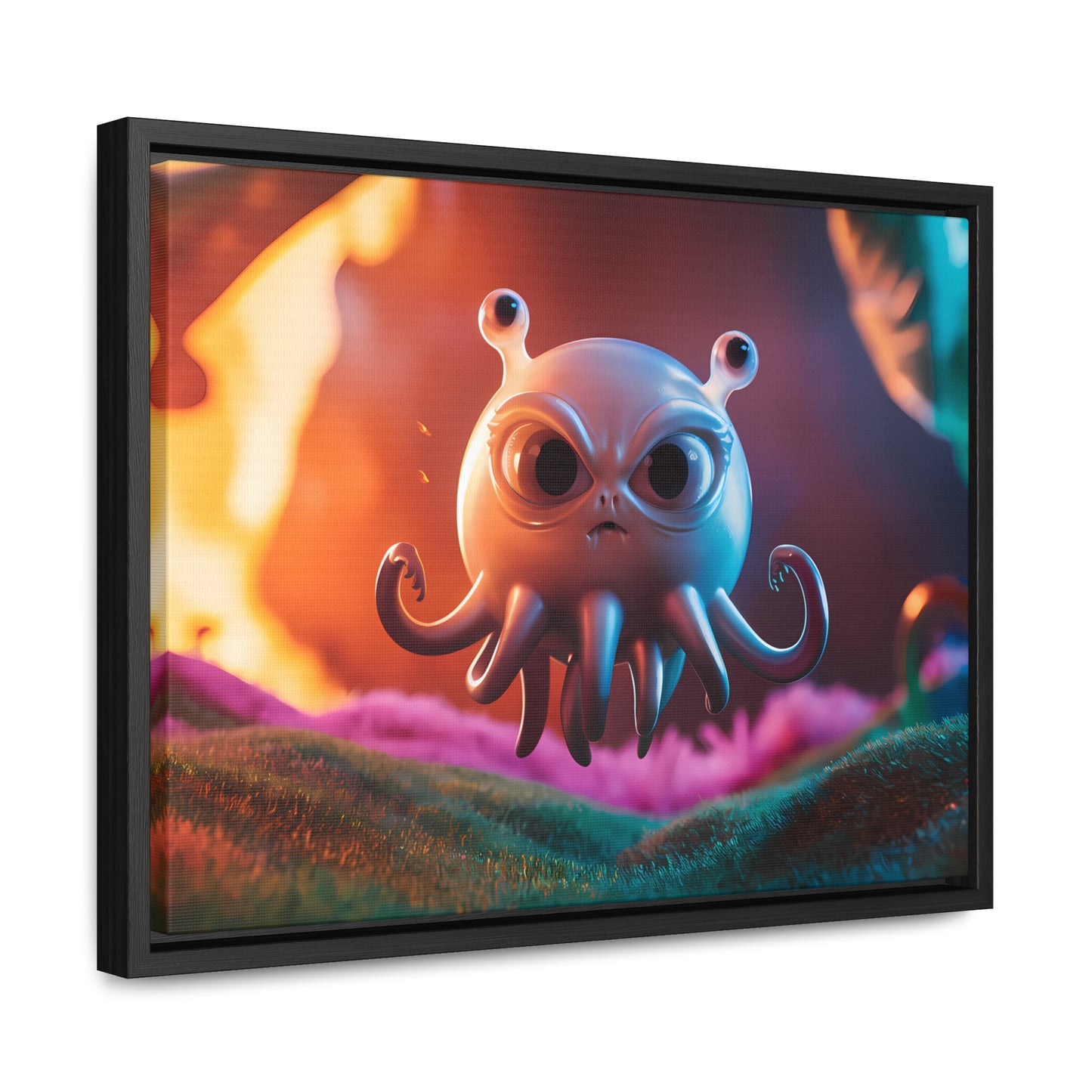 Wrath of the Alien Cephalopod - Gallery Canvas Wraps, Horizontal Frame