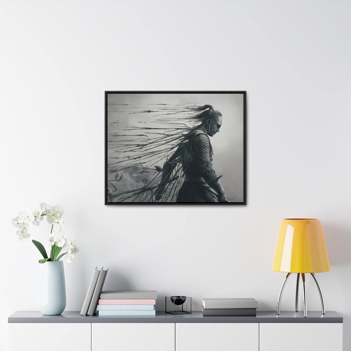 "Endurance in Silence" - Gallery Canvas Wraps, Horizontal Frame