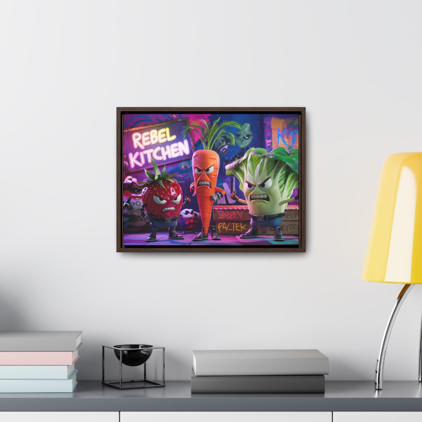 Rebel Veggie Squad - Gallery Canvas Wraps, Horizontal Frame
