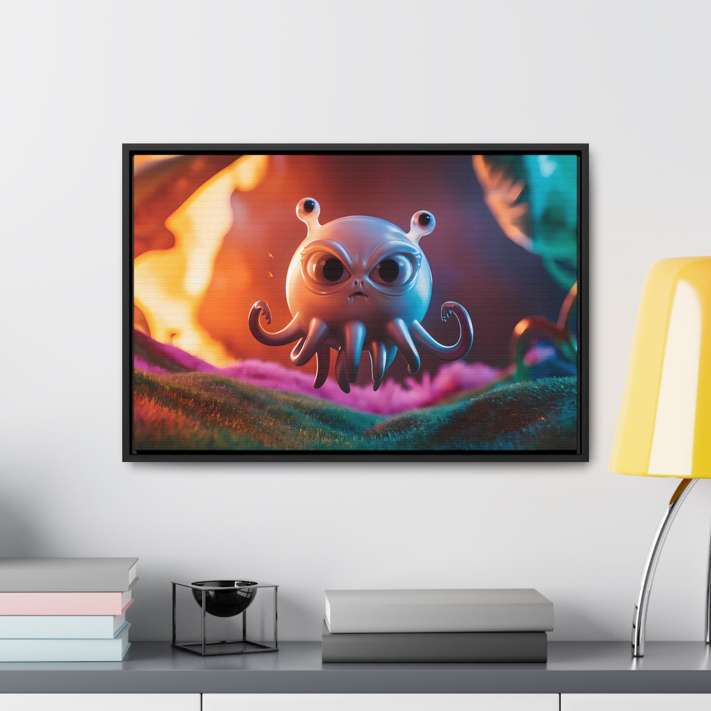 Wrath of the Alien Cephalopod - Gallery Canvas Wraps, Horizontal Frame