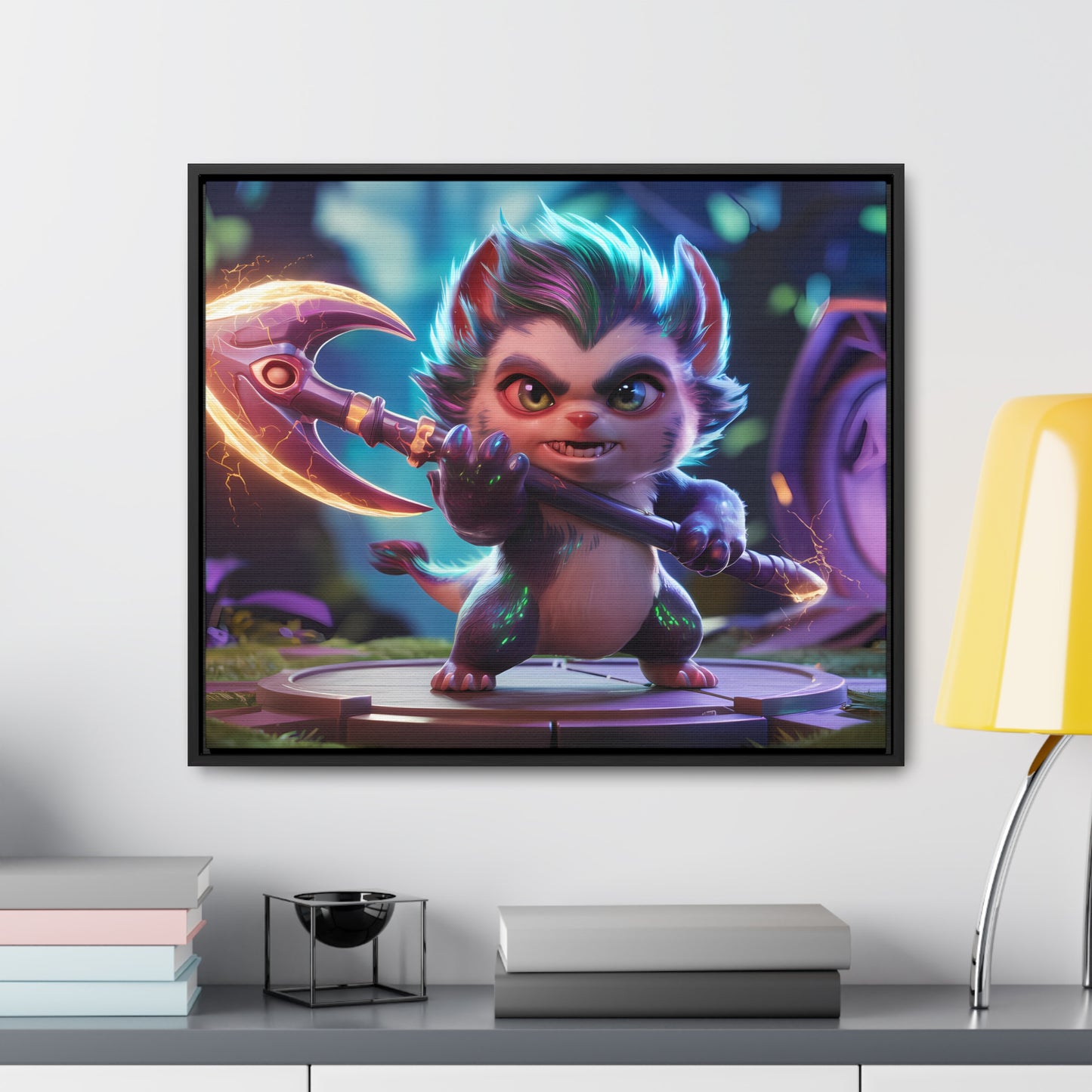 "Fierce Guardian of the Enchanted Forest" - Gallery Canvas Wraps, Horizontal Frame