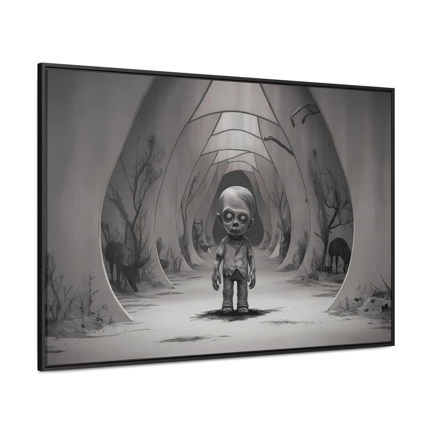"Echoes of the Forgotten" - Gallery Canvas Wraps, Horizontal Frame