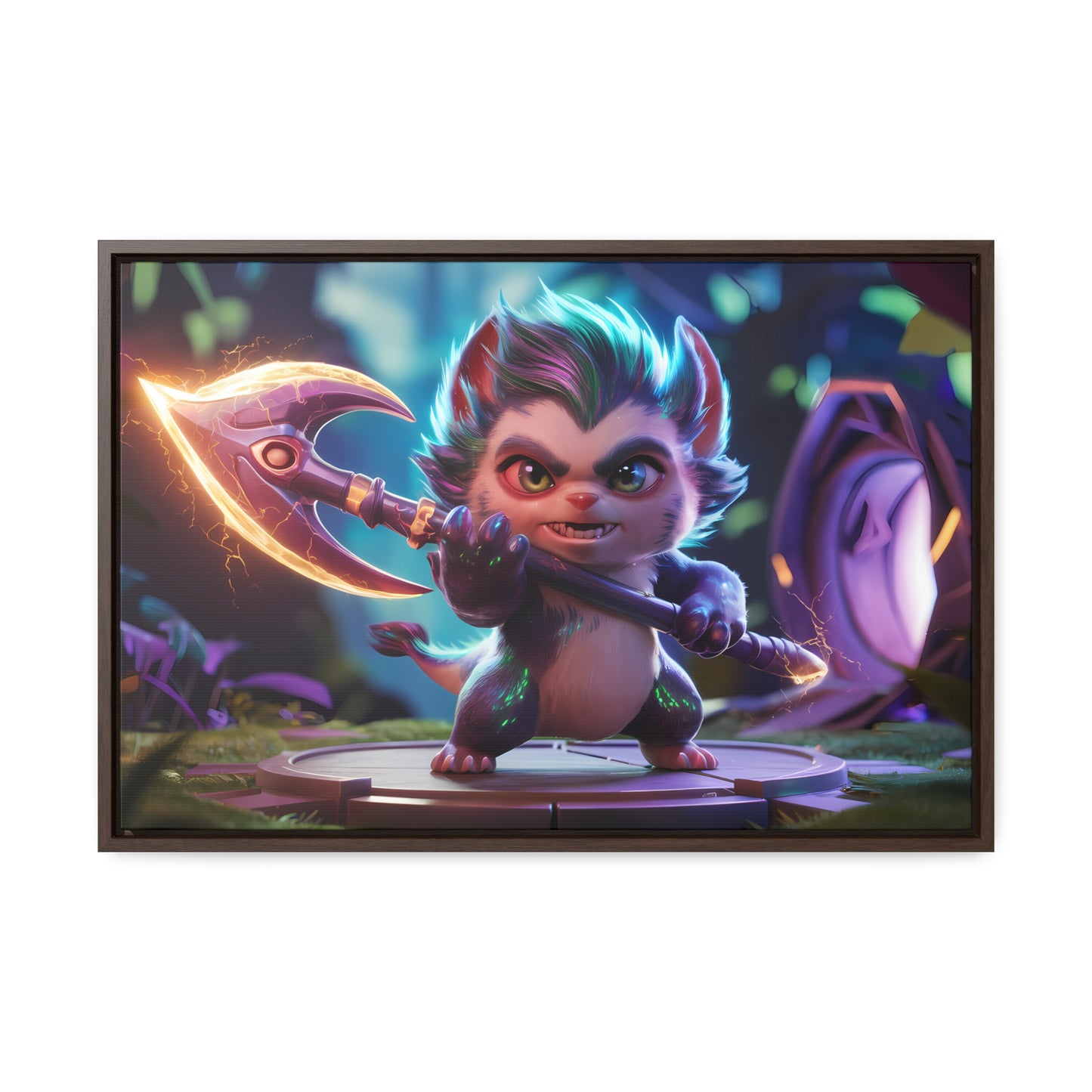 "Fierce Guardian of the Enchanted Forest" - Gallery Canvas Wraps, Horizontal Frame