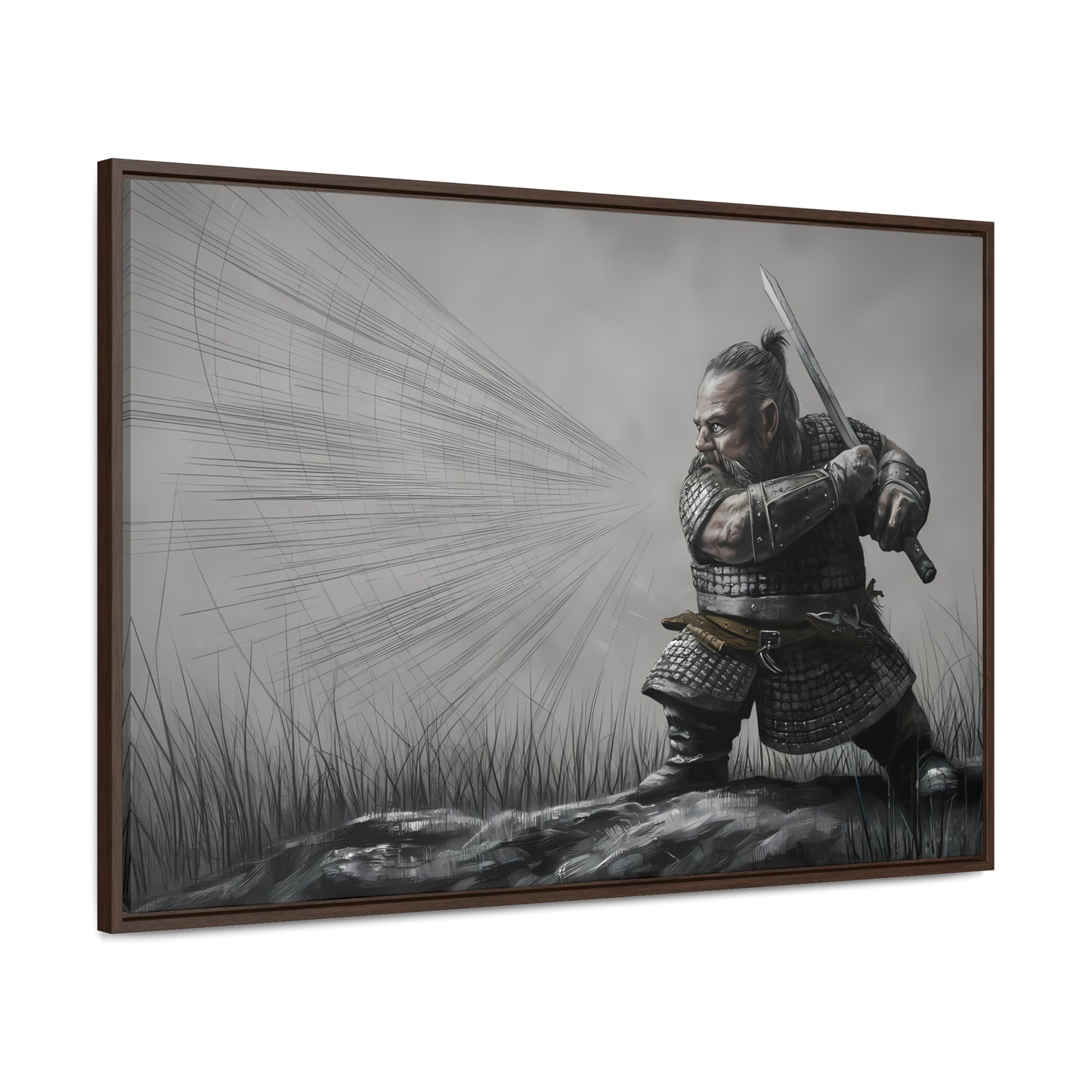 Defender of the Grey Plains - Gallery Canvas Wraps, Horizontal Frame