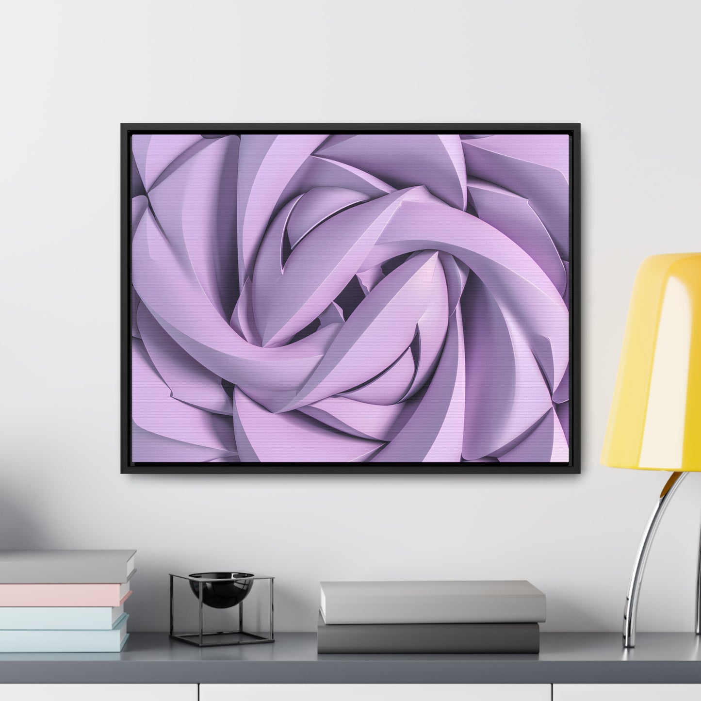 Spiral Petals - Gallery Canvas Wraps, Horizontal Frame