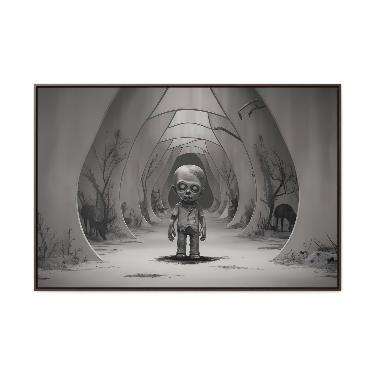 "Echoes of the Forgotten" - Gallery Canvas Wraps, Horizontal Frame