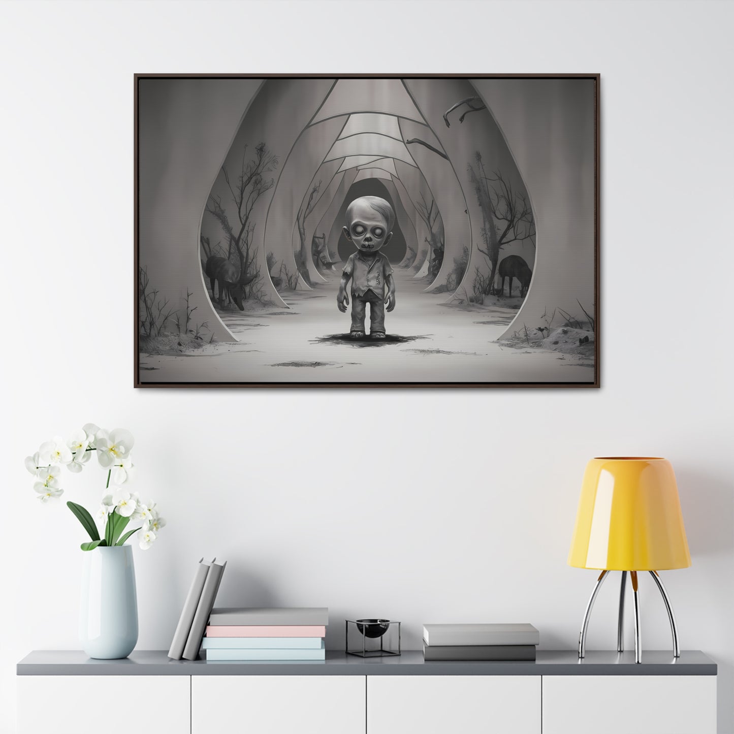 "Echoes of the Forgotten" - Gallery Canvas Wraps, Horizontal Frame